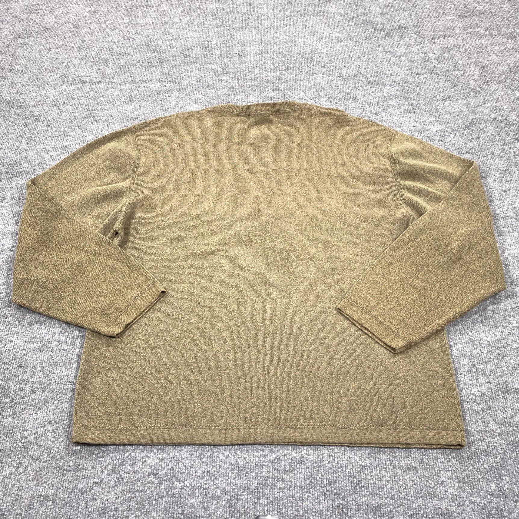Banana Republic Banana Republic Sweater Mens XL Green Crew Neck Cotton Tight-Knit Lightweight Southwestern? Size US XL / EU 56 / 4 - 3 Thumbnail