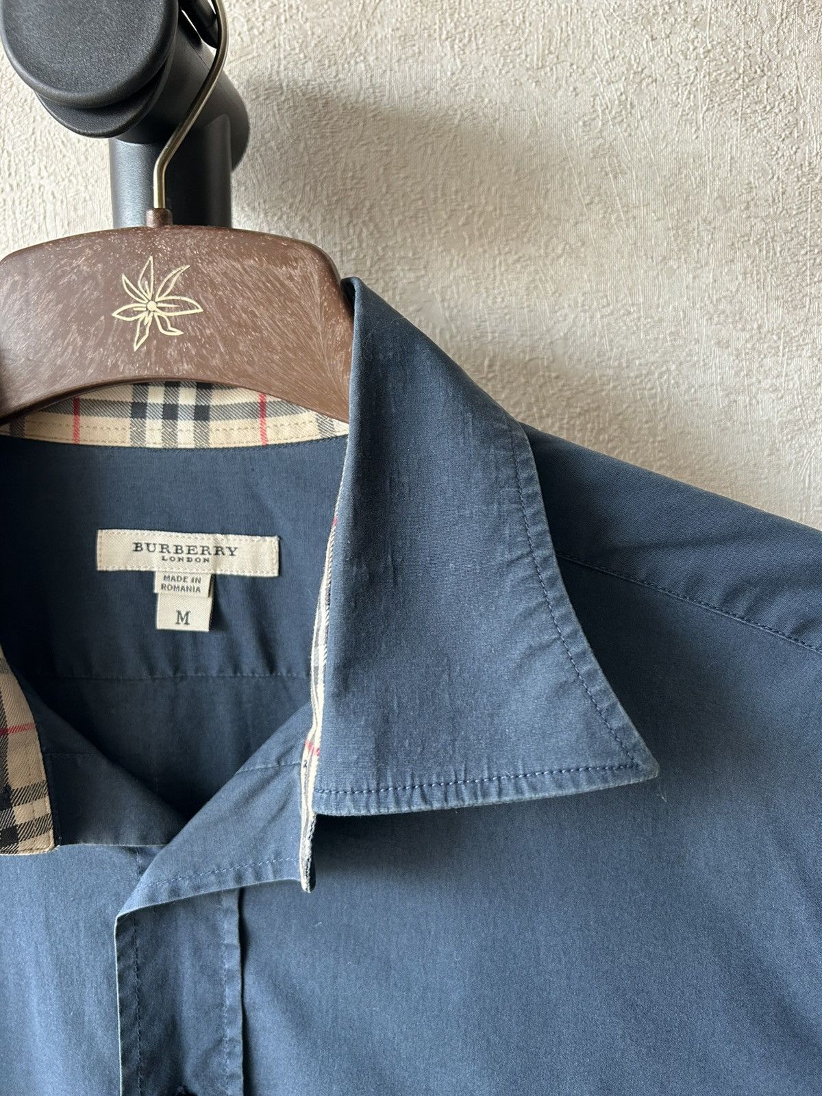 Burberry Burberry Nova Check Trim Long Sleeve Shirt Size US M / EU 48-50 / 2 - 7 Thumbnail