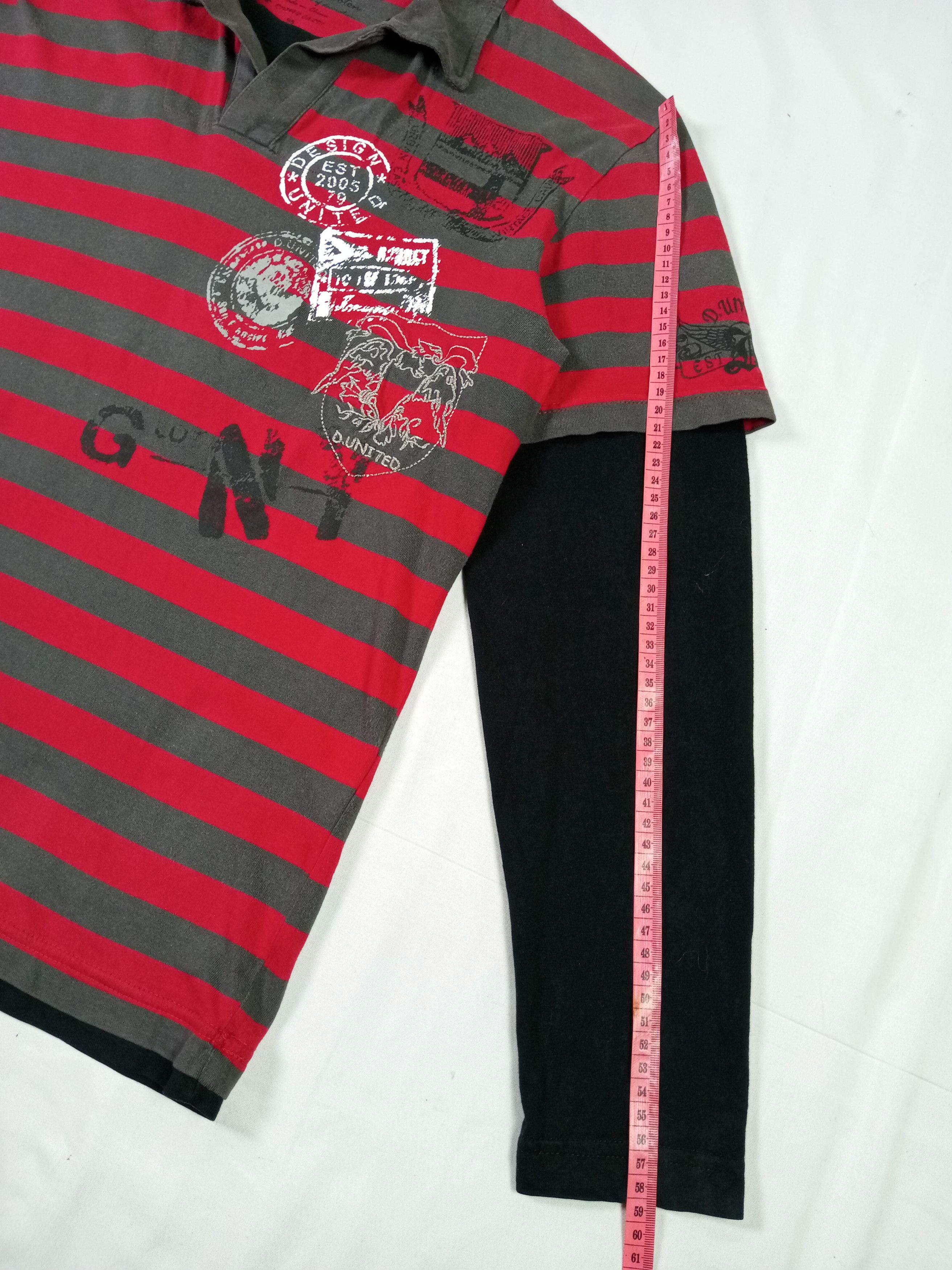 Japanese Brand Japanese Double Layers Poem Long Sleeve Punk Grunge Style Size US M / EU 48-50 / 2 - 9 Thumbnail
