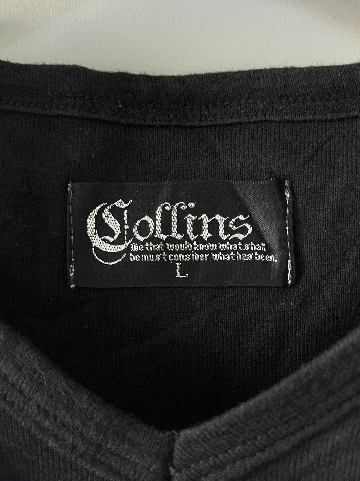 If Six Was Nine × KMRii × Yasuyuki Ishii JAPANESE COLLINS POEM DOUBLE LAYER GOTHIC SEDITIONARIES PUNK Size US L / EU 52-54 / 3 - 7 Thumbnail