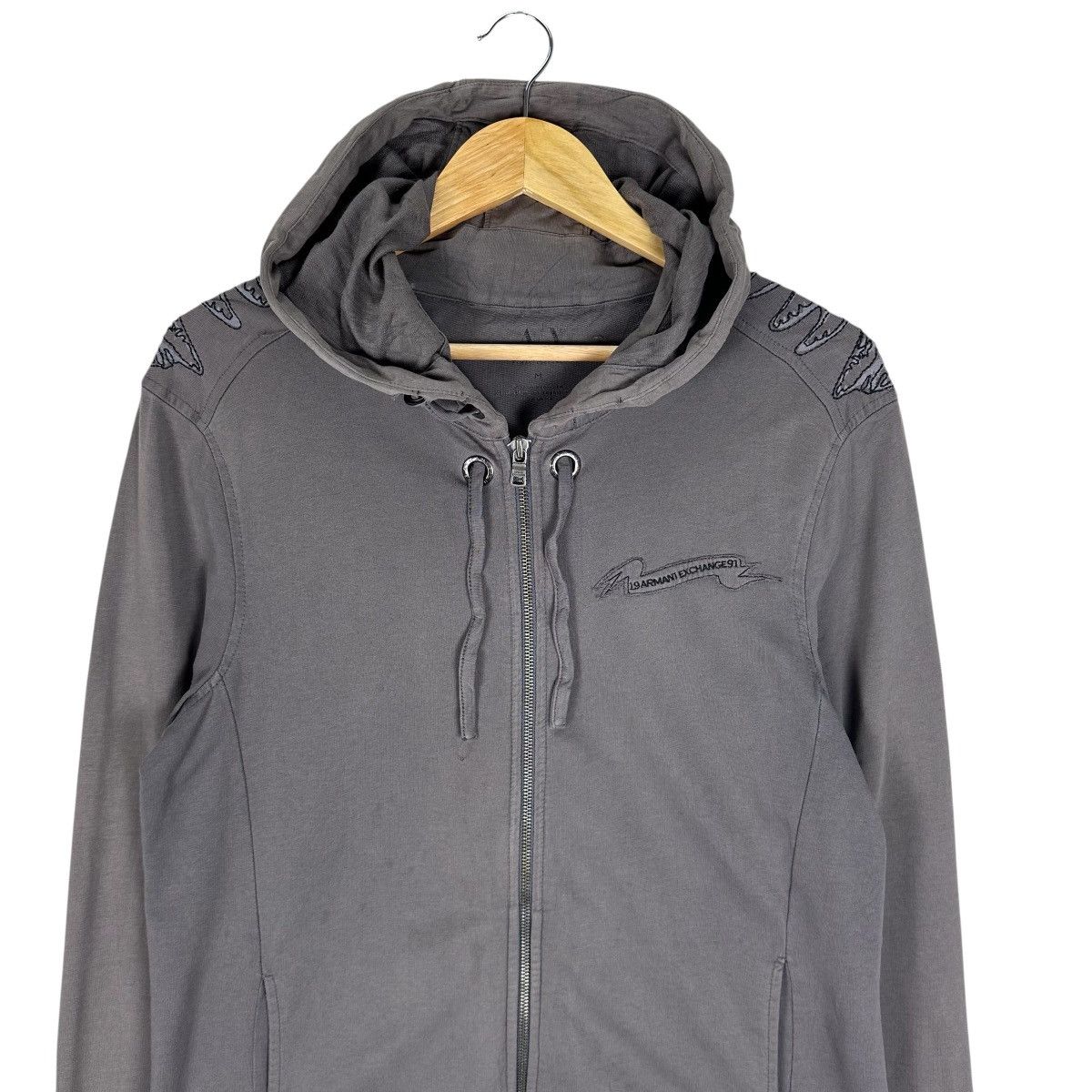 Armani Exchange 90s ARMANI EXCHANGE HOODIE ZIP SWEATER Size US M / EU 48-50 / 2 - 3 Thumbnail