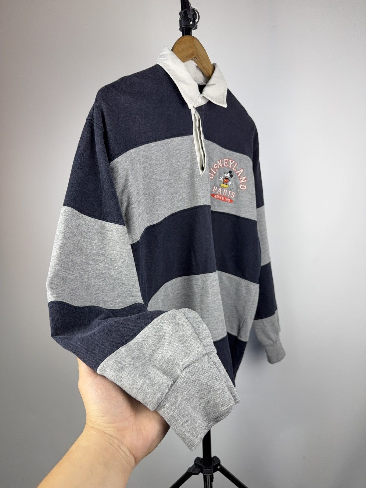 Disney Vintage 90s Retro Disneyland Disney Rugby Polos Long sleeve Size US M / EU 48-50 / 2 - 5 Thumbnail
