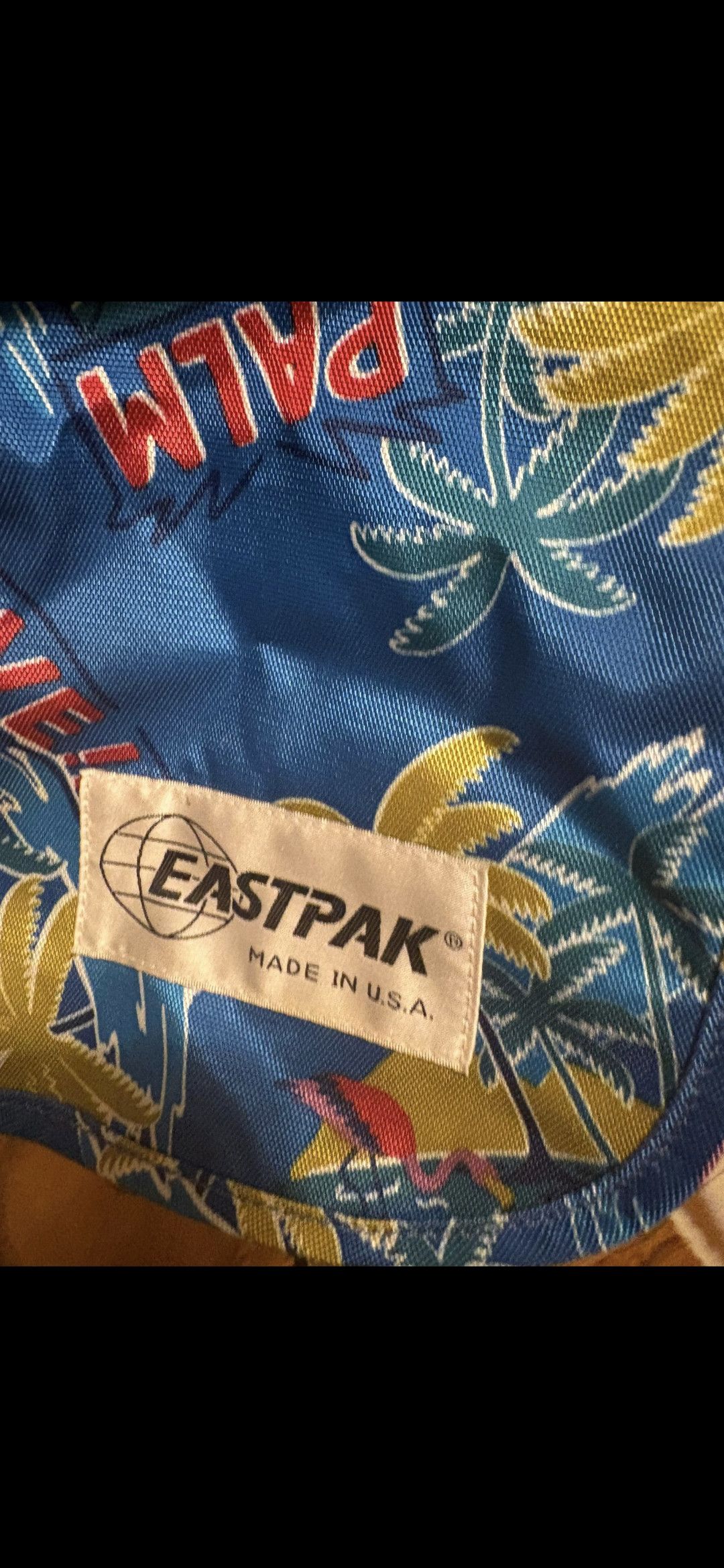 Eastpak Vintage Eastpak USA Backpack – Rare 90s Tropic Print Size ONE SIZE - 3 Thumbnail