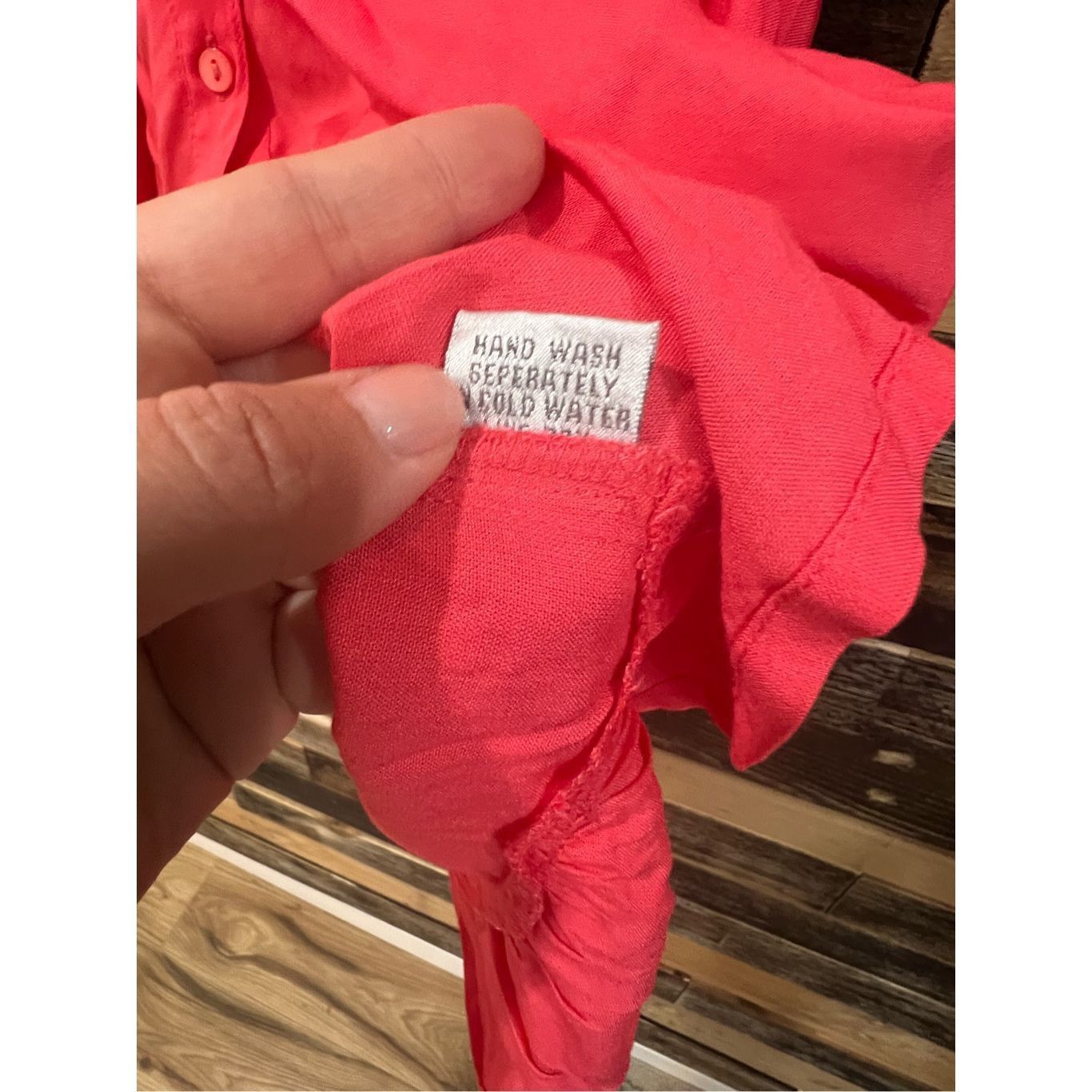 Other Solitaire NWT BOHO Embroidered Coral High Low Top sz Large Size L / US 10 / IT 46 - 6 Thumbnail
