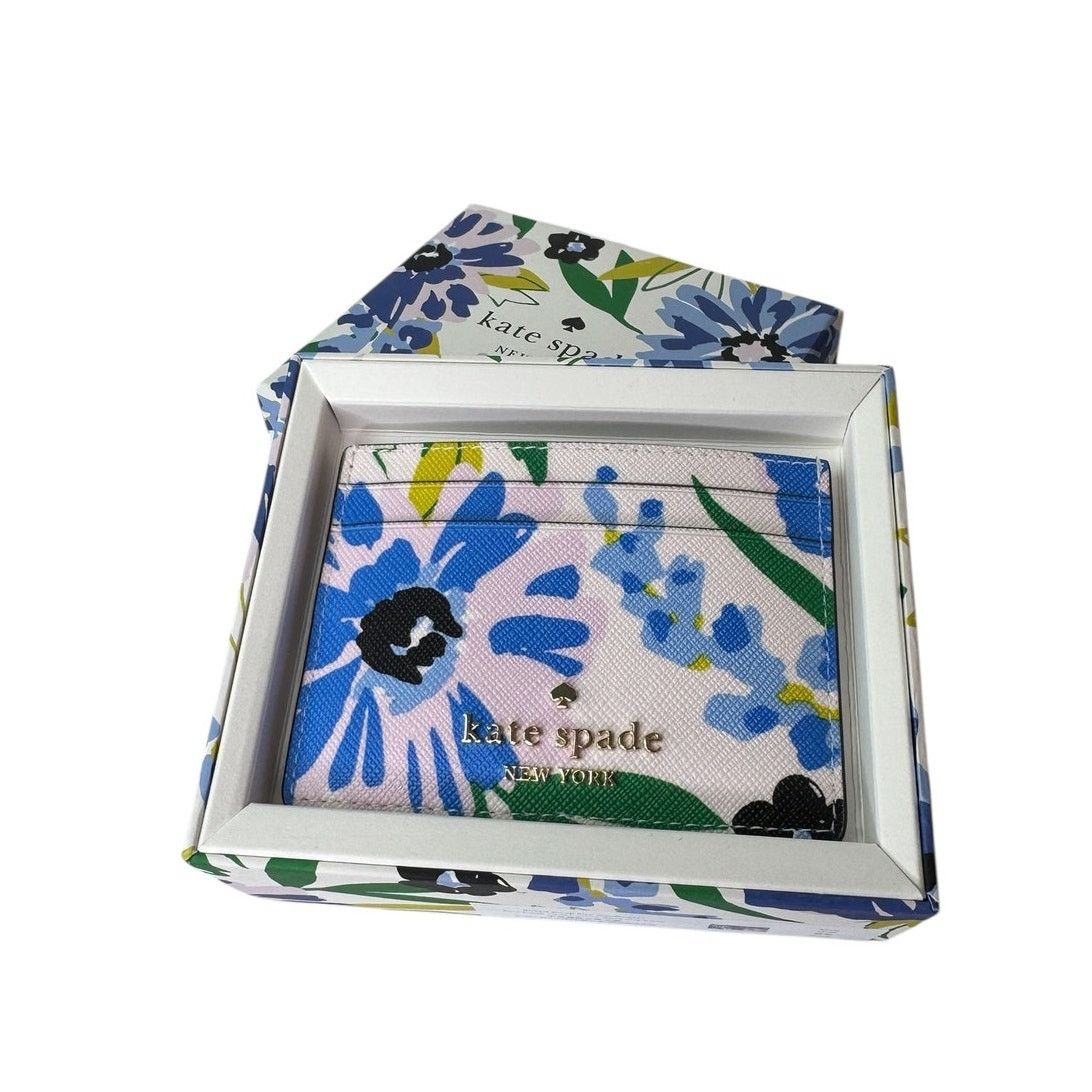 Kate Spade Kate Spade Boxed Madison Floral Small Slim Card Holder Size ONE SIZE - 6 Thumbnail