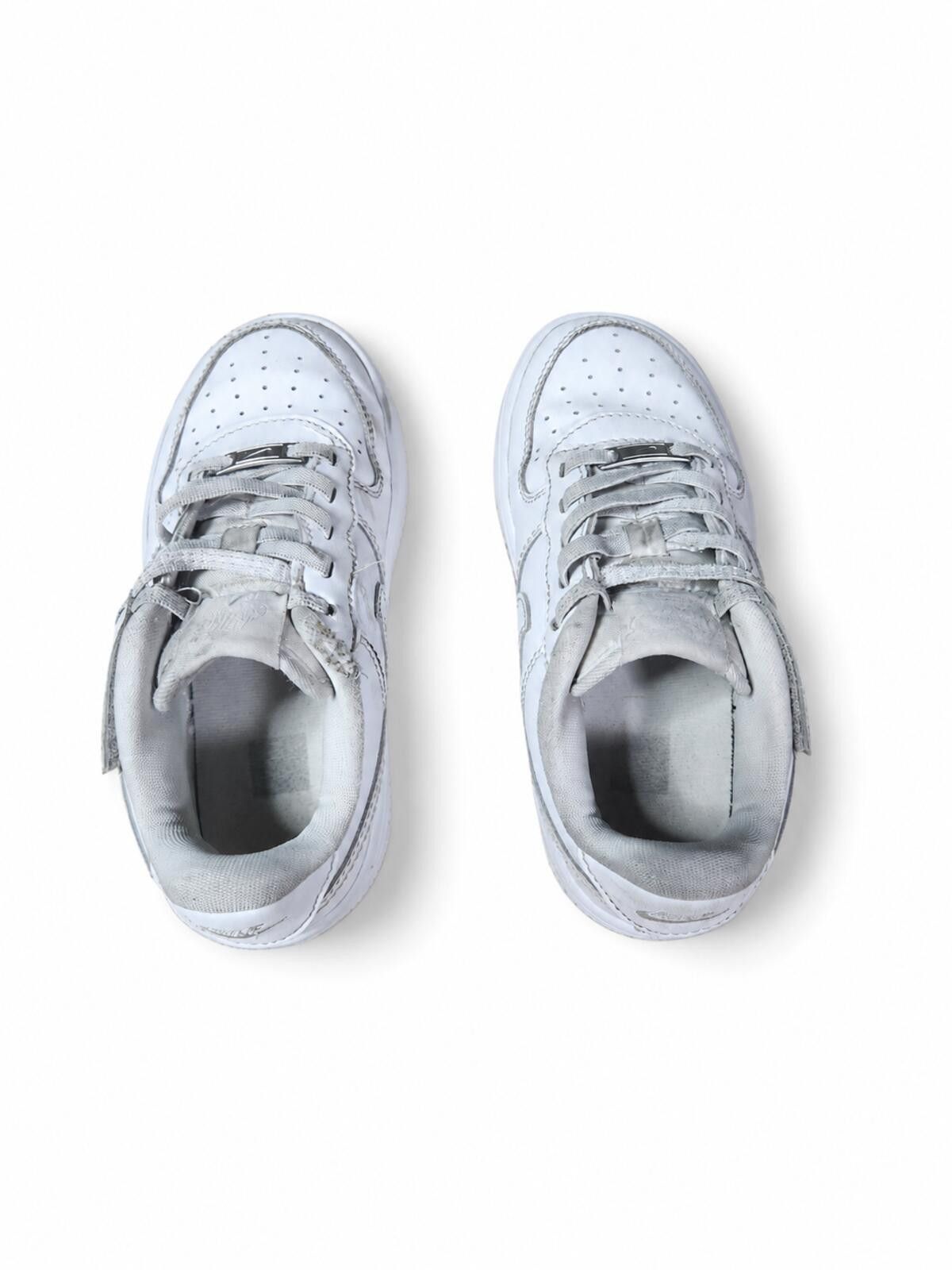 Nike Nike Air Force 1 White Kids Leather Sneakers Size 12C Size US 5 / EU 37 - 5 Thumbnail