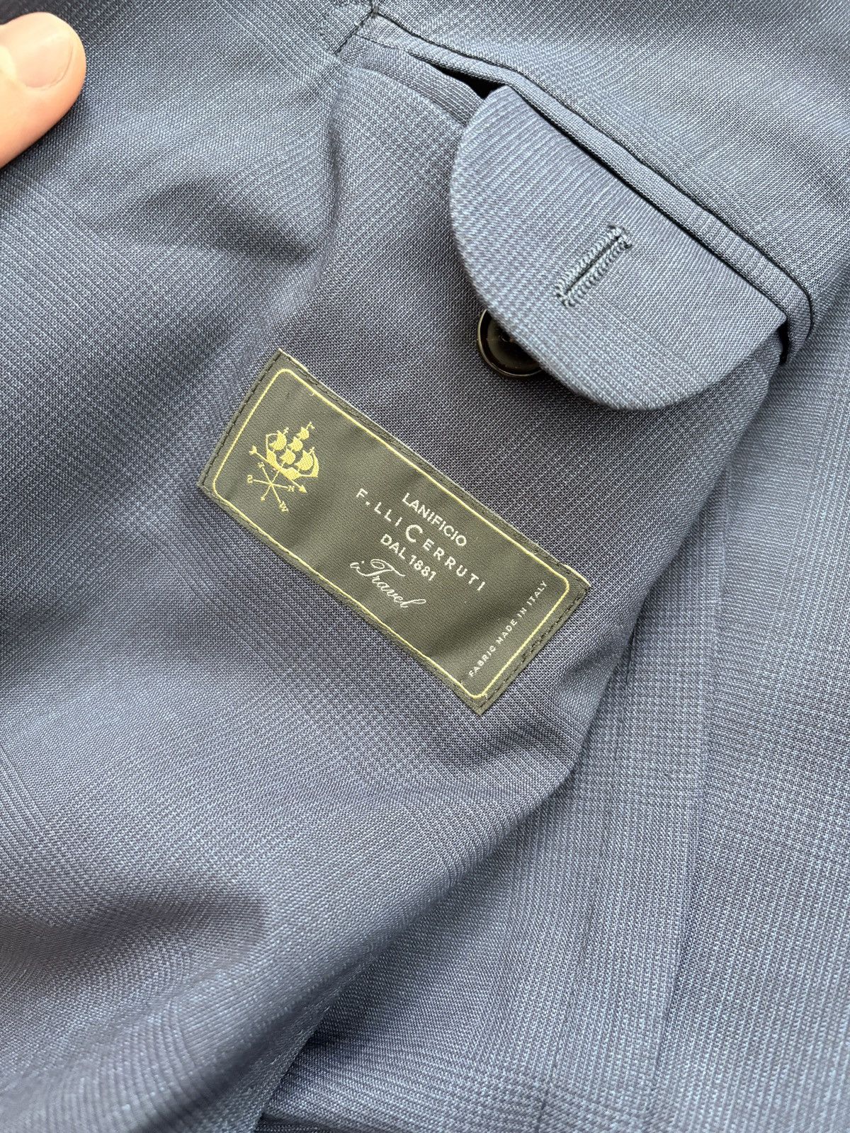 Suitsupply Suitsupply Wool Navy Havana Treveler Unlined Blazer 46 Size 46R - 4 Thumbnail