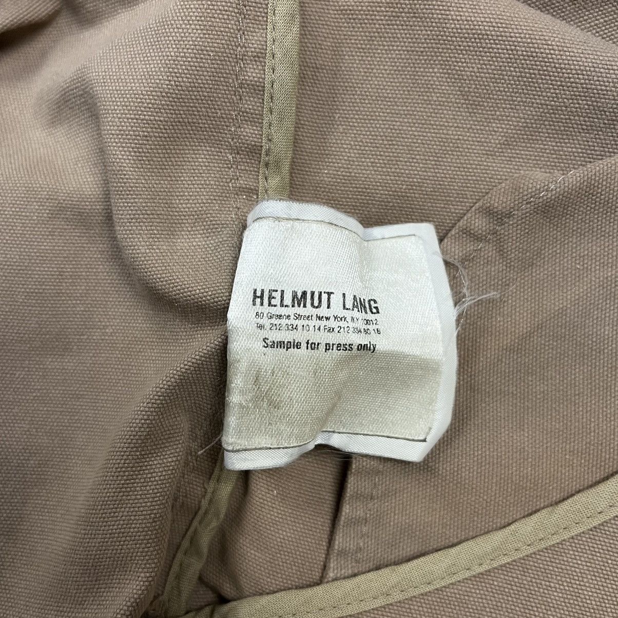 Helmut Lang “SAMPLE” Helmut Lang Dark Beige Raw Canvas Vest Jacket Size US M / EU 48-50 / 2 - 11 Thumbnail