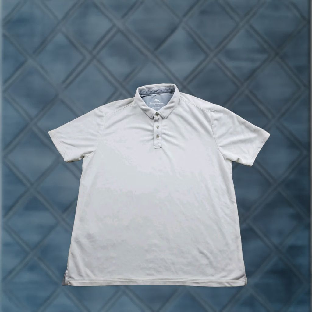 Tommy Bahama Tommy Bahama Polo Shirt XL Men White Lyocell Blend Short Sleeve Casual Shirt Size US XL / EU 56 / 4 - 1 Thumbnail