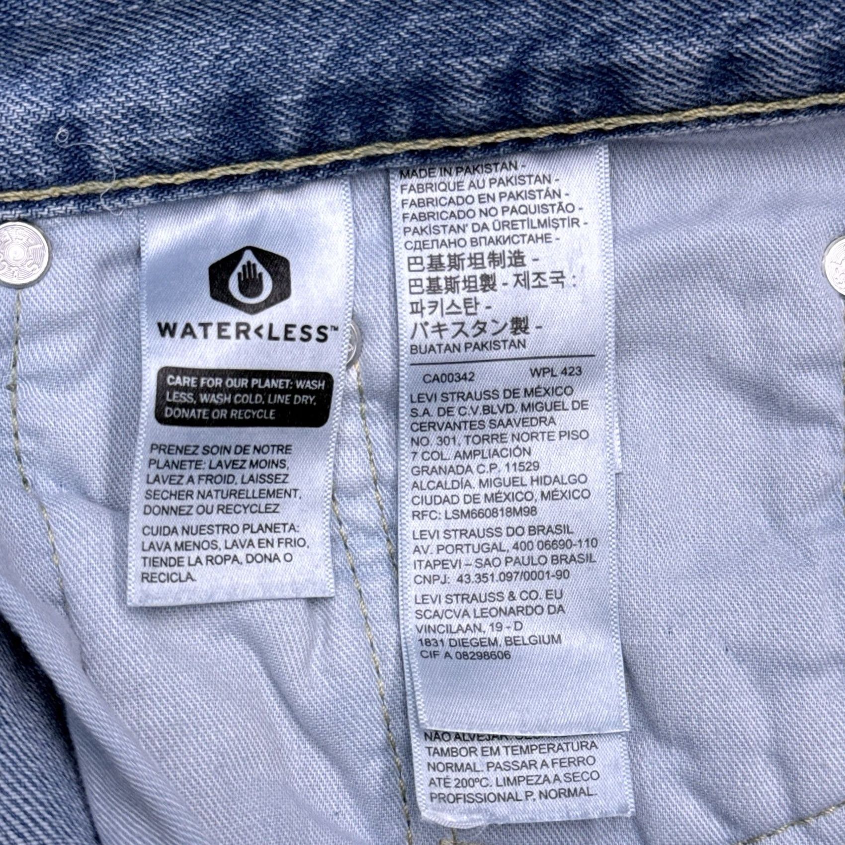 Levi's Levi's 505 Jeans Mens 32x30 Straight Denim Mid Rise Blue 5-Pocket Regular Waist Stretch Comfort Size US 32 / EU 48 - 7 Thumbnail