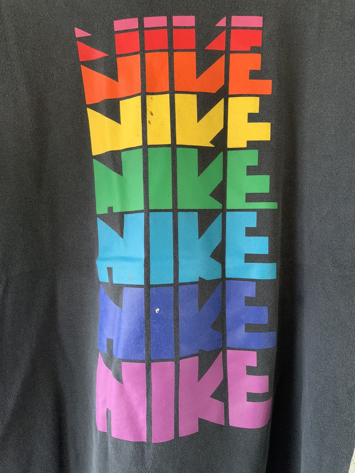 Nike × Vintage Nike Gilbert Baker Pride Tee Size US L / EU 52-54 / 3 - 3 Thumbnail