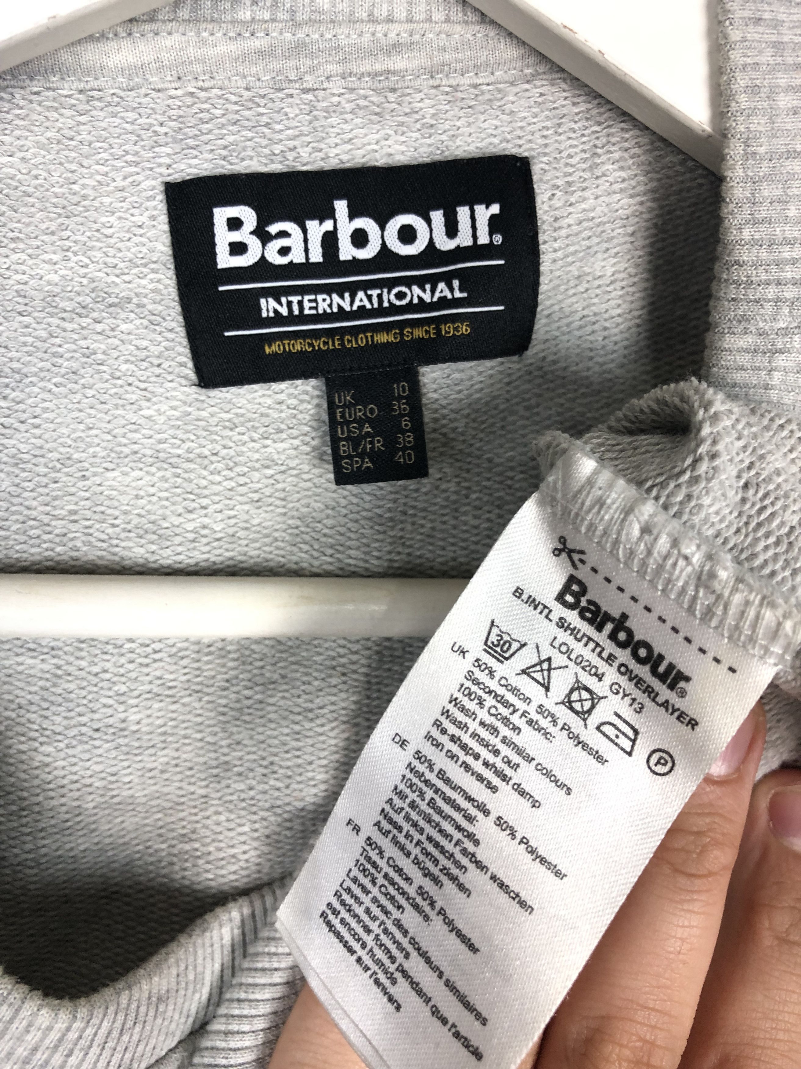 Barbour Barbour International Sweatshirt Shuttle Overlayer US6 UK10 Size M / US 6-8 / IT 42-44 - 9 Thumbnail
