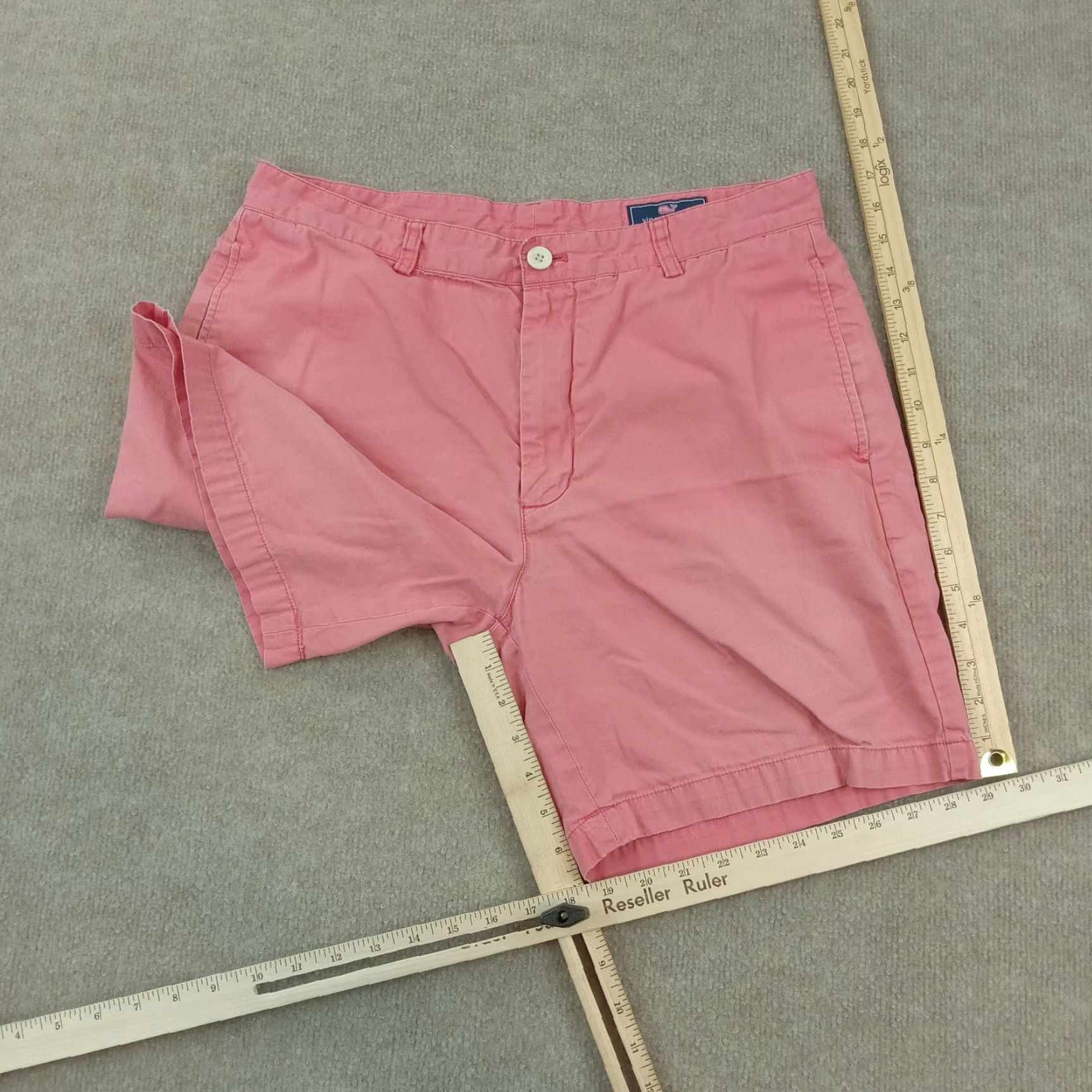 Vineyard Vines Vineyard Vines Mens Pink Chino Shorts 34 Preppy Summer Cotton Zip Fly Size US 34 / EU 50 - 2 Thumbnail