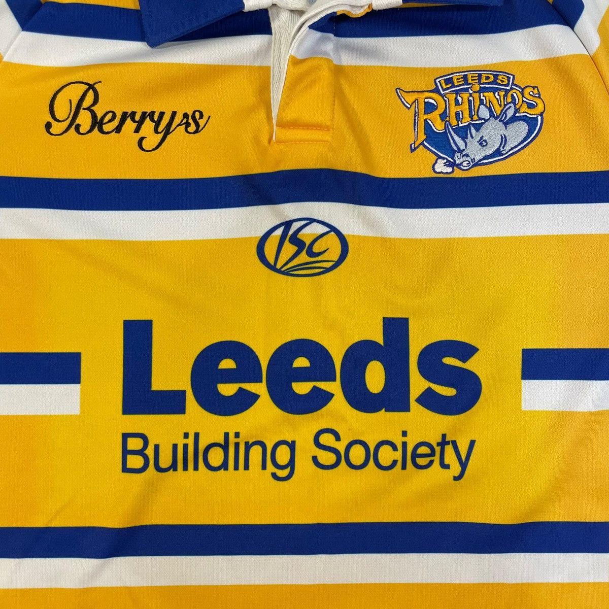 Other Leeds Rhinos Berry's yellow and blue rugby shirt tee Size US S / EU 44-46 / 1 - 7 Thumbnail