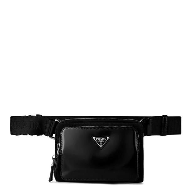 Prada PRADA Re-Nylon And Brushed Leather Shoulder Bag Size ONE SIZE - 1 Thumbnail