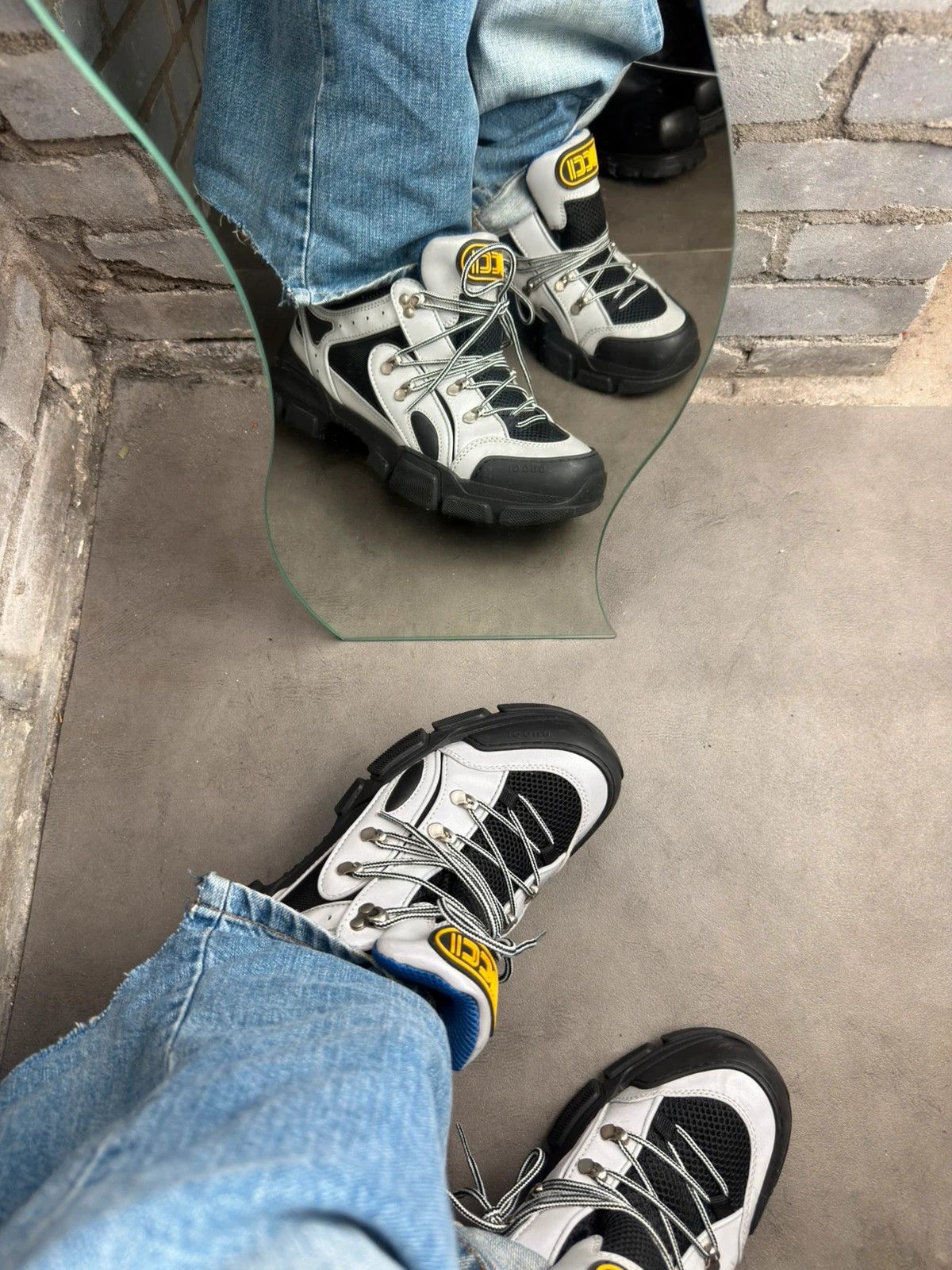 Gucci Gucci Silver Flashtreck sneakers size 43 with box Size US 10 / EU 43 - 4 Thumbnail