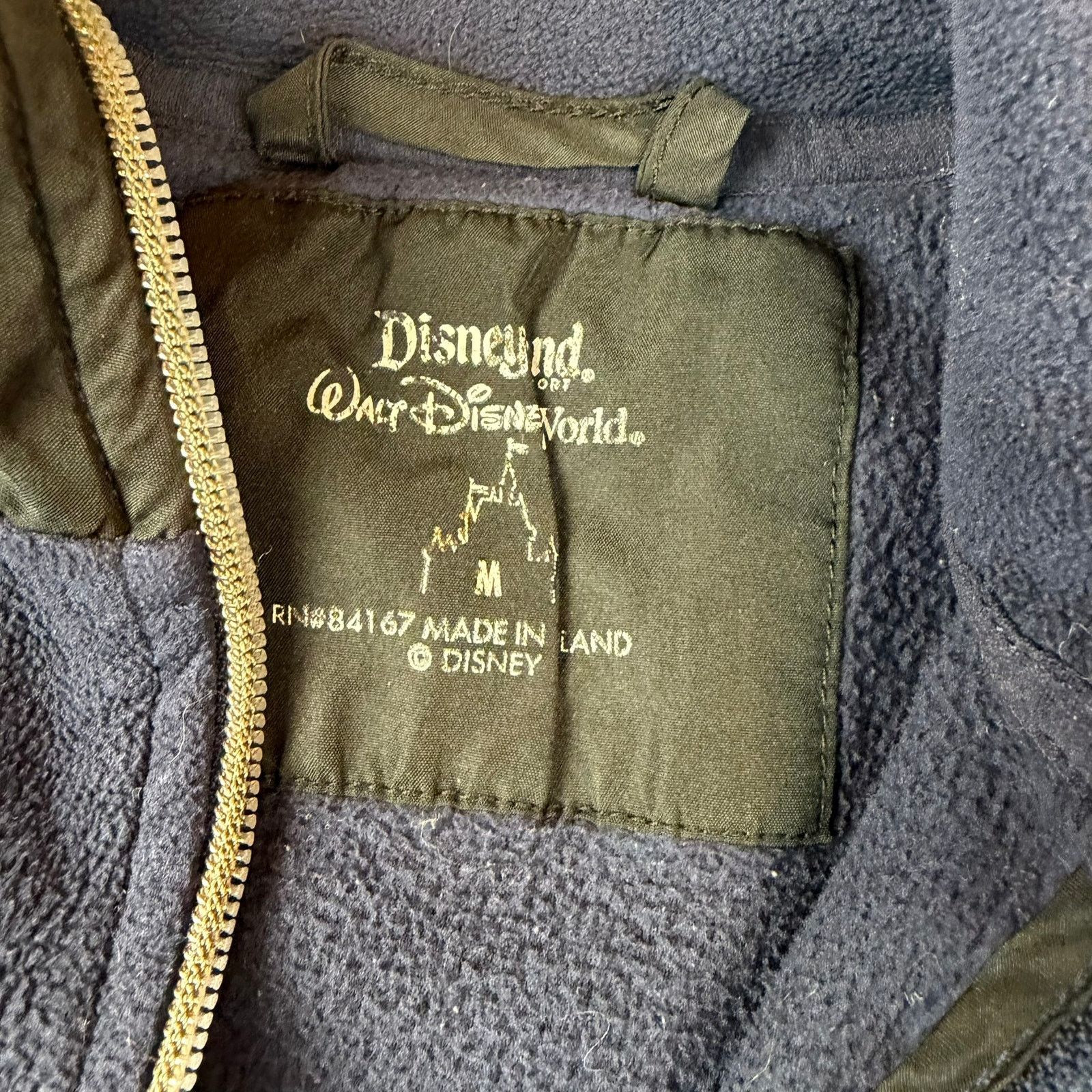Disney Walt Disney World Quarter Zip Fleece Navy – Size M Size M / US 6-8 / IT 42-44 - 3 Thumbnail