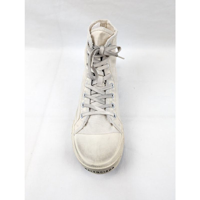 Balenciaga o1rshd1 Paris High-Top Sneakers in Black/White Size US 10 / EU 43 - 7 Thumbnail