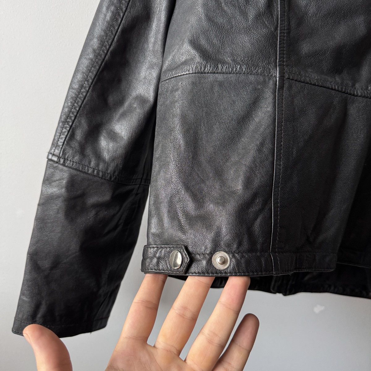 Vintage Violent Dreaming Black Leather Jacket Scandinavian Archive Size US M / EU 48-50 / 2 - 3 Thumbnail