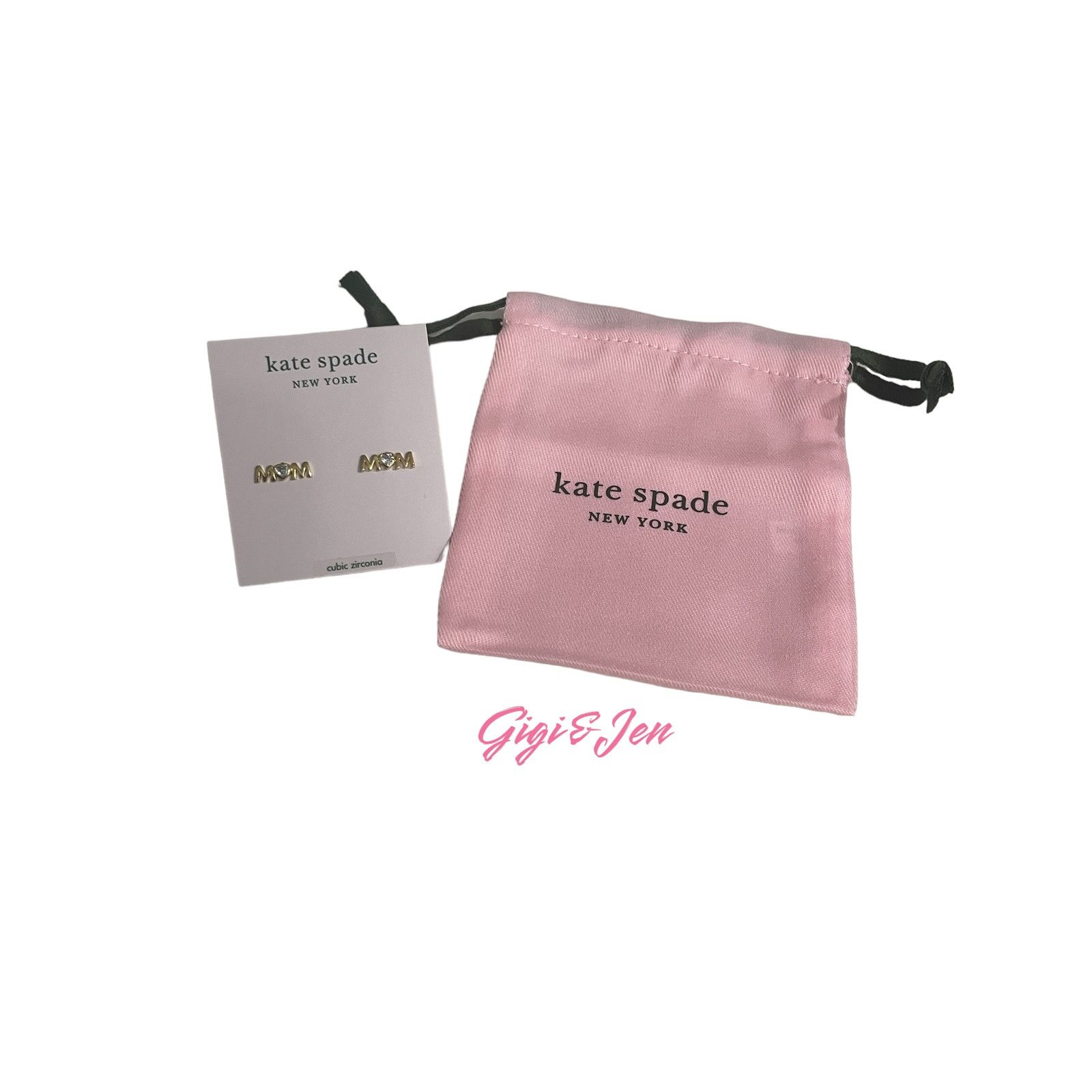 Kate Spade Kate Spade MOM earrings gold tone stud New Size ONE SIZE - 6 Thumbnail