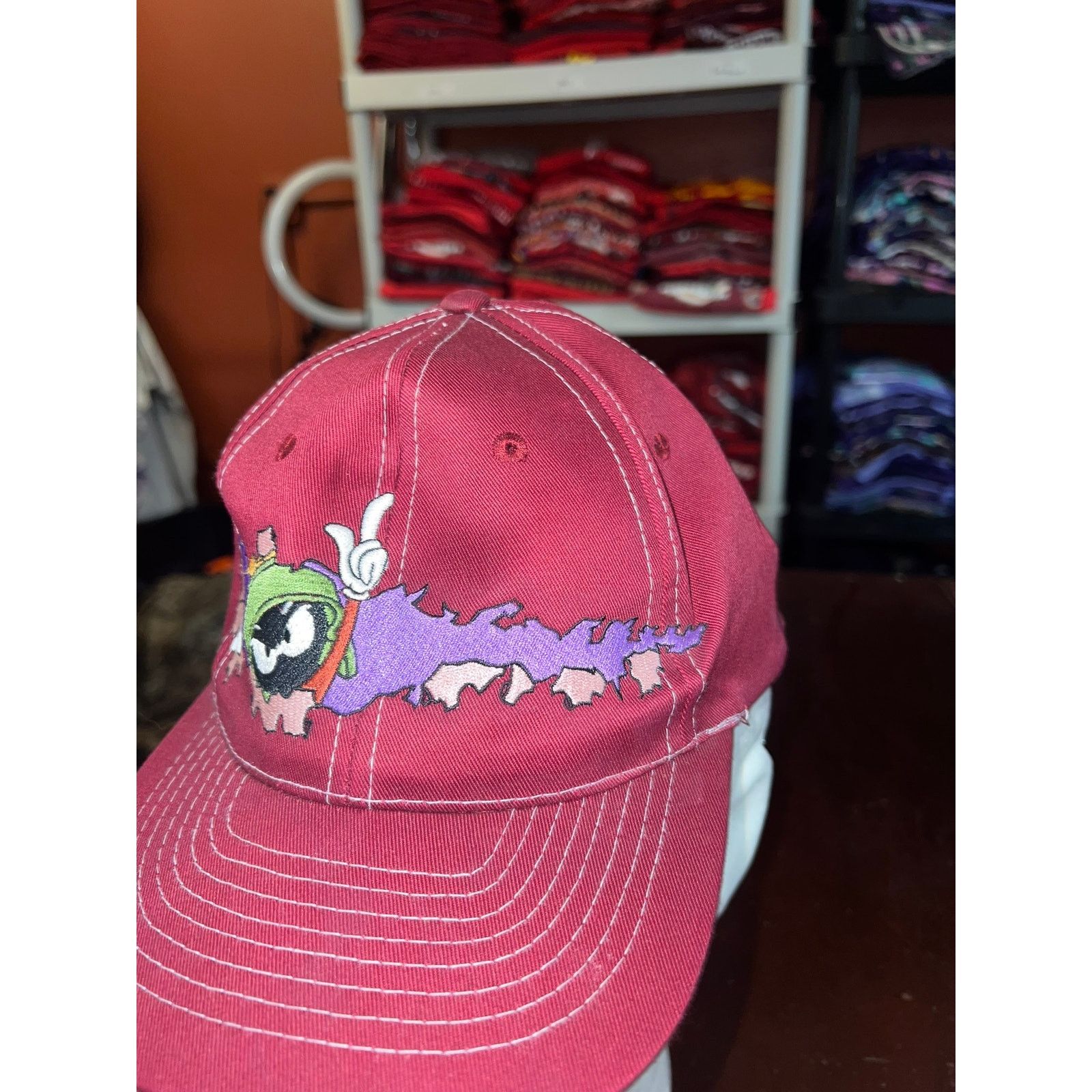 Vintage Vintage Marvin The Martian Hat Snapback Six Flags VTG Cap Size ONE SIZE - 3 Thumbnail