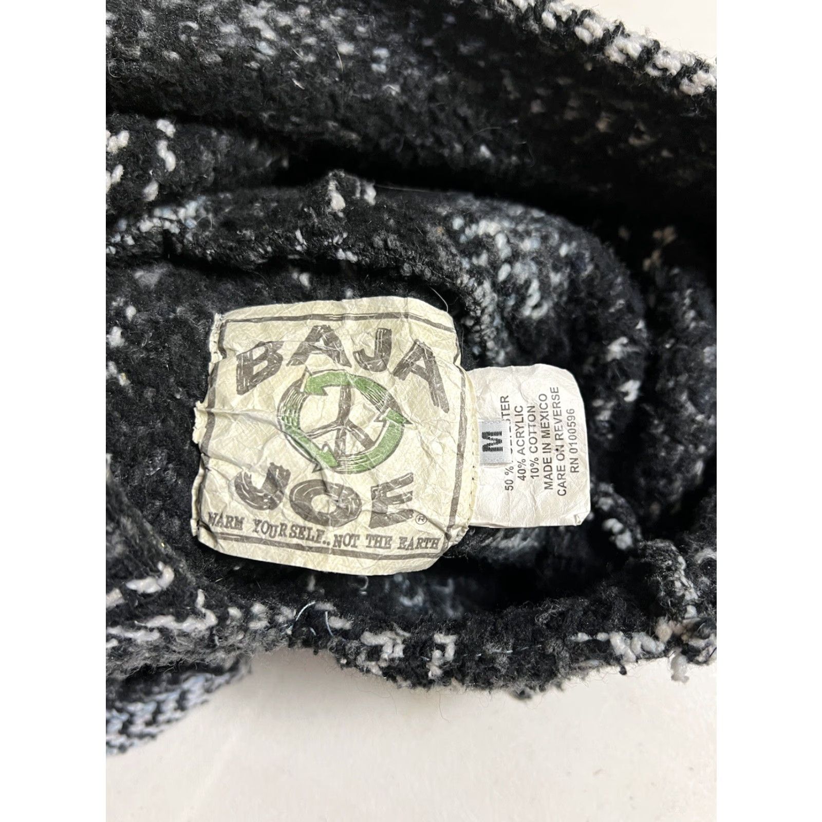 Altea Baja Joe Hoodie Adult Large Teal Charcoal Festival Baja Drug Rug Mexican Baja Joe Size M / US 6-8 / IT 42-44 - 4 Thumbnail
