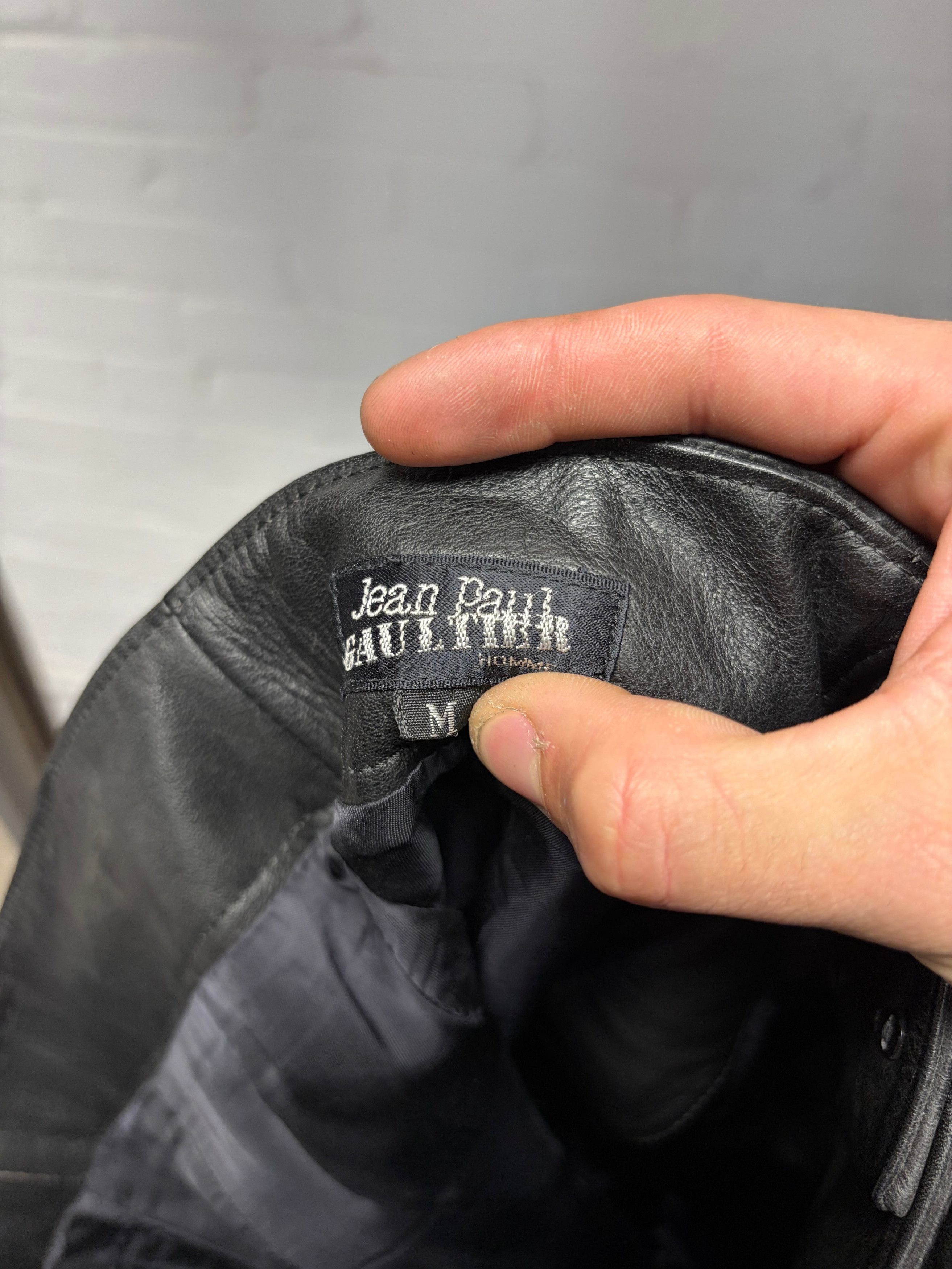 Jean Paul Gaultier Vintage 1980’s Jean Paul Gaultier Leather Bondage Pants Size US 28 / EU 44 - 3 Thumbnail