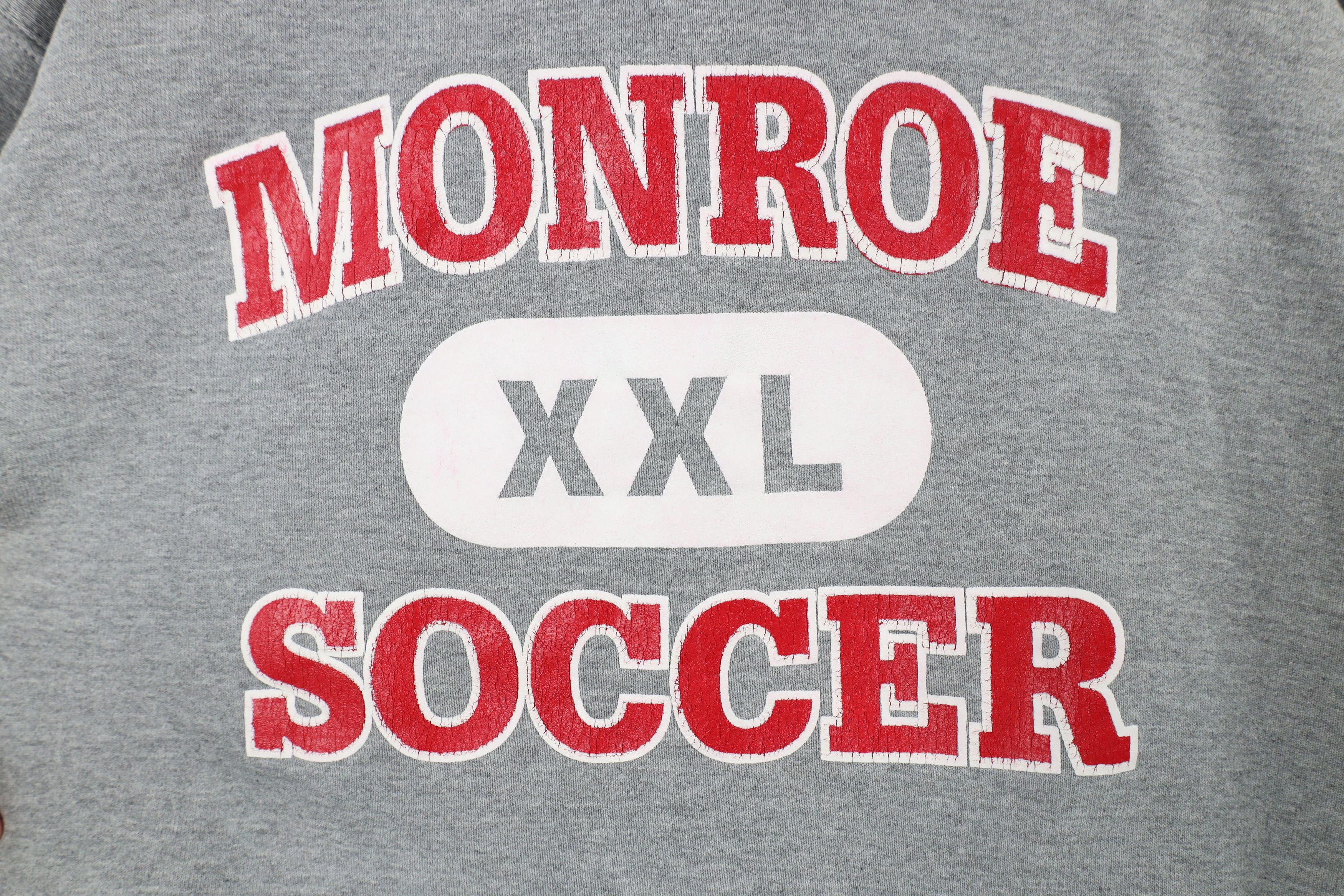 Russell Athletic × Vintage Vintage 90s Russell Athletic Soccer Hoodie Sweatshirt USA Size US L / EU 52-54 / 3 - 4 Thumbnail