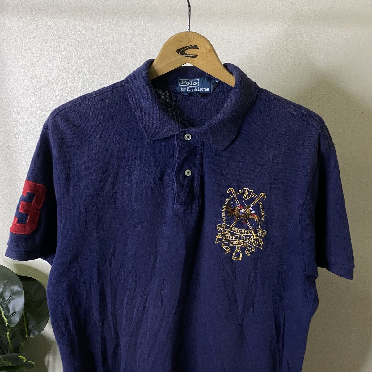 Polo Ralph Lauren Vintage Polo Ralph Lauren Chief Keef Style Polo Tee Size US L / EU 52-54 / 3 - 11 Thumbnail
