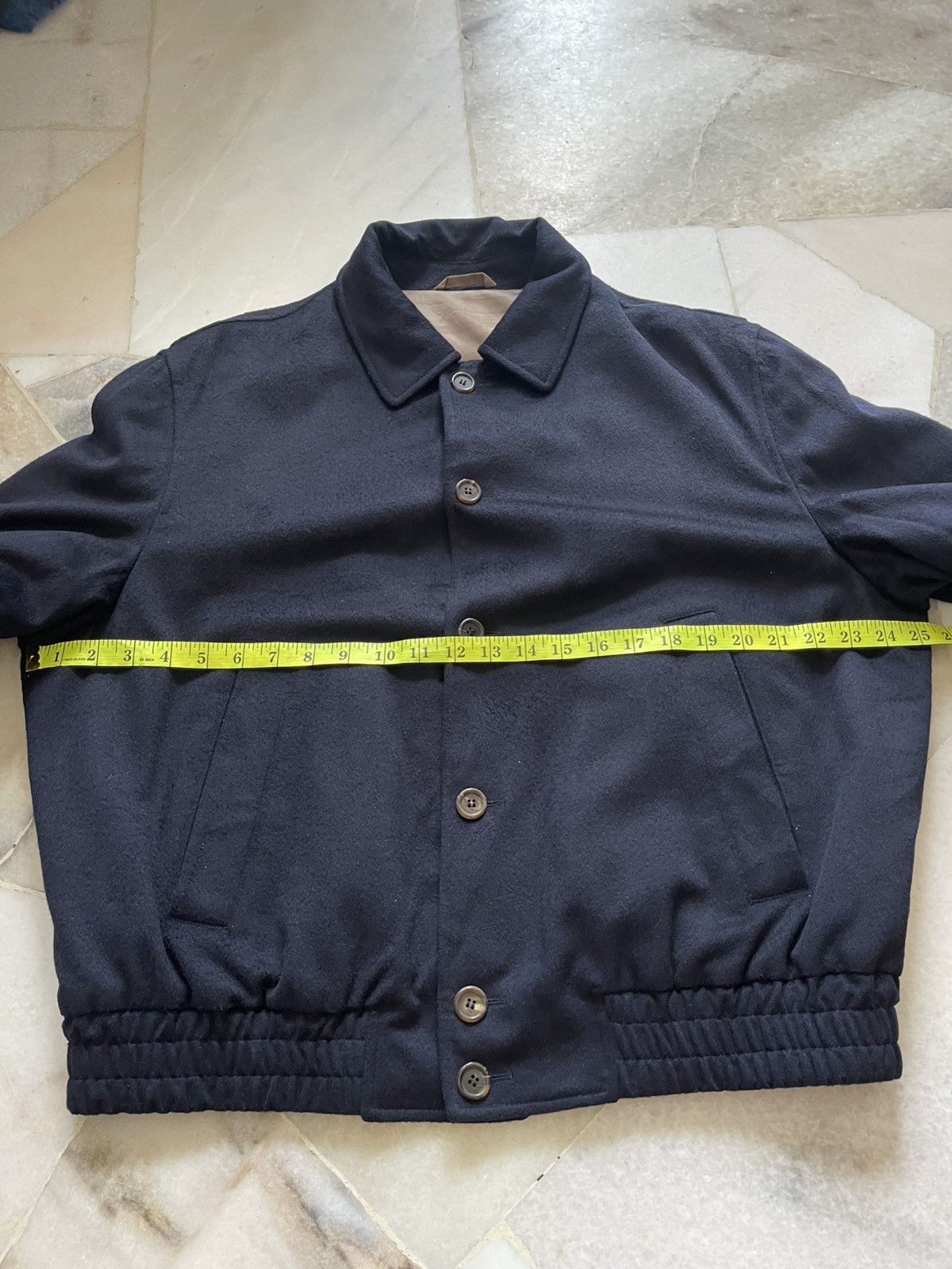 Brioni Brioni Wool Button Bomber Jacket Size US L / EU 52-54 / 3 - 16 Thumbnail