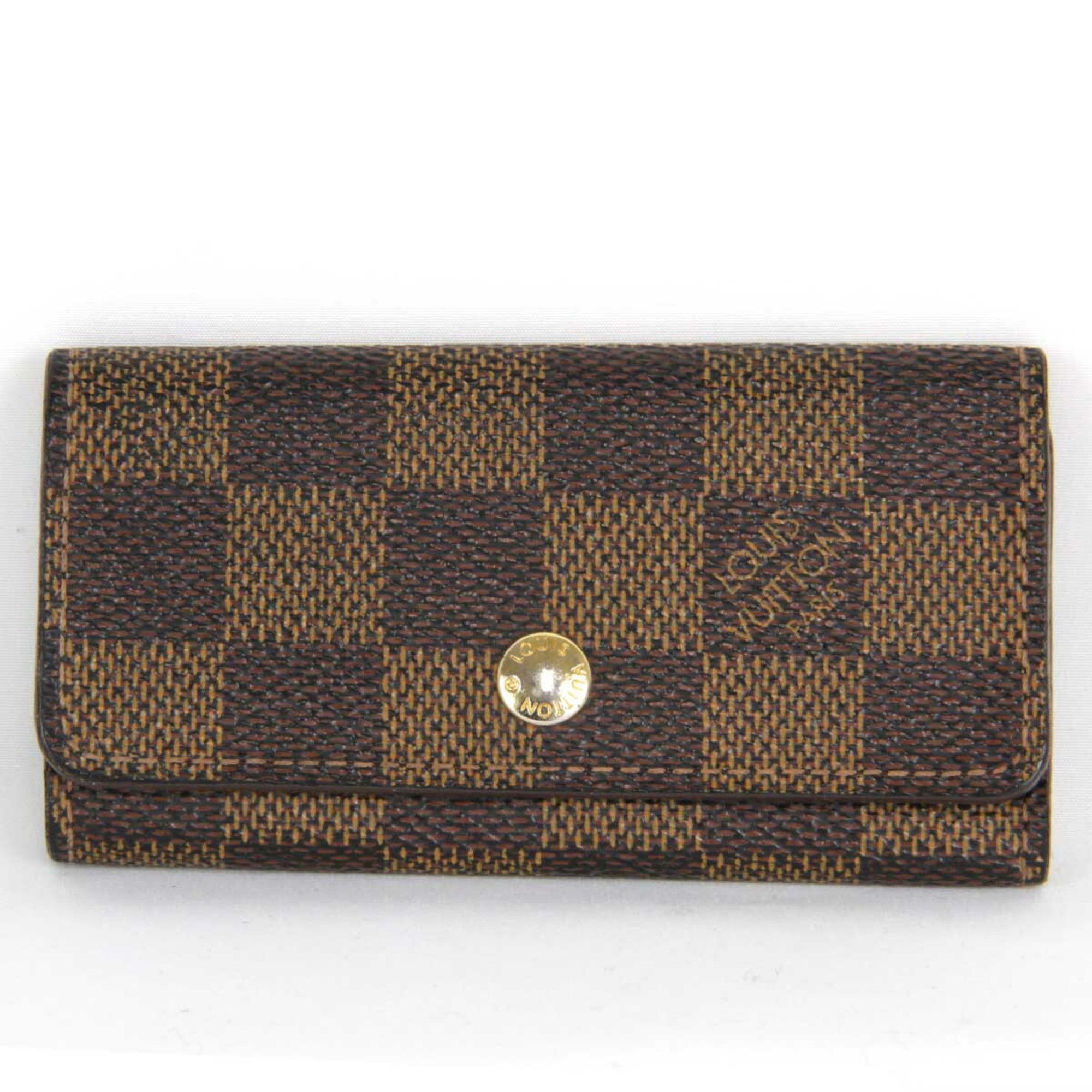 image of Louis Vuitton Multicle 4 N62631 Key Case Damier Canvas Brown Unisex, Women's