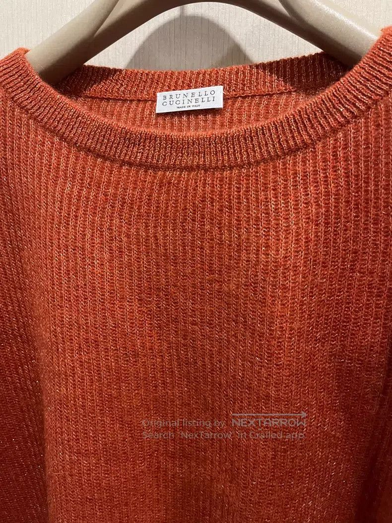 Brunello Cucinelli Brunello Cucinelli Gold Thread Mohair Sweater Size XS / US 0-2 / IT 36-38 - 3 Thumbnail