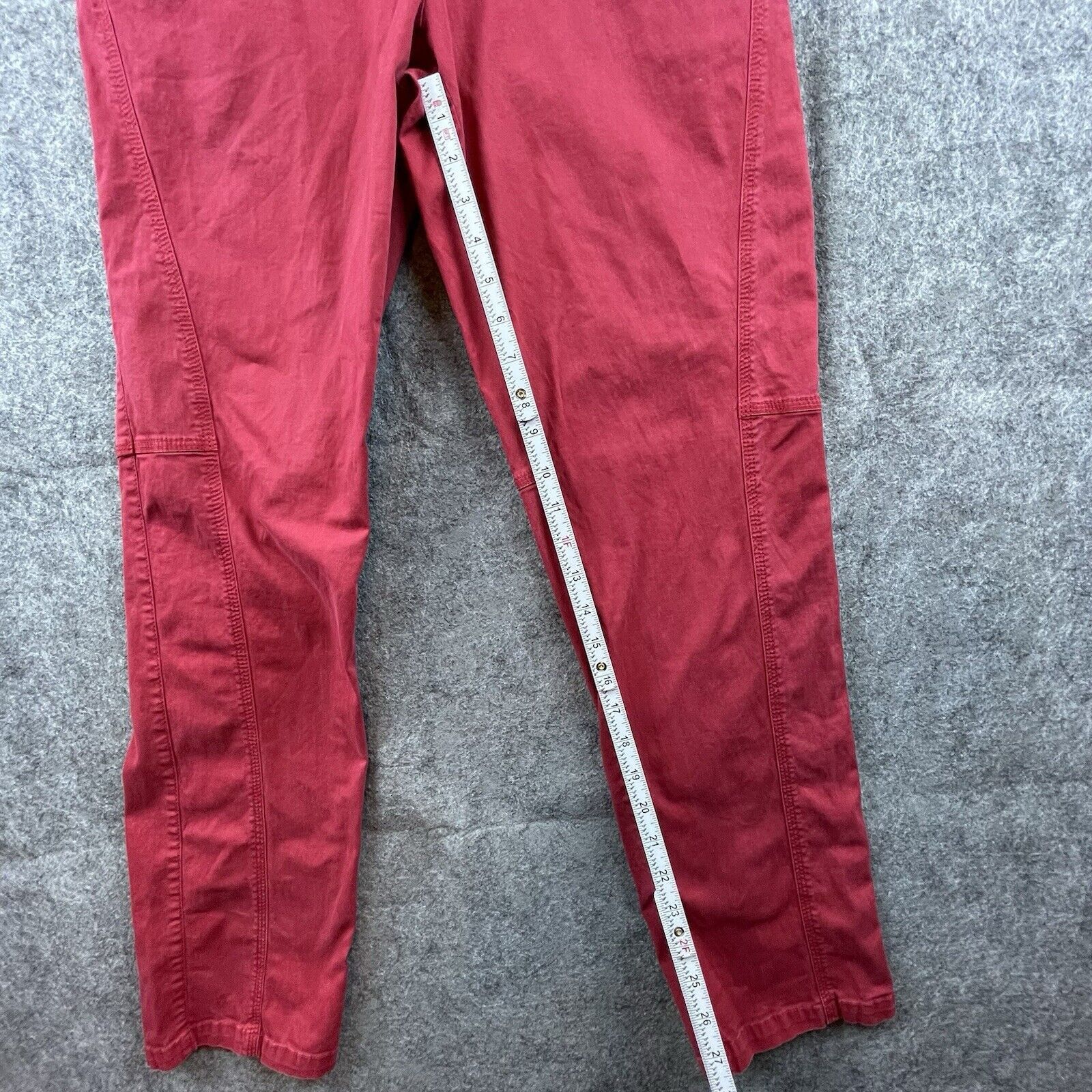 Chicos Chico's Pants Womens 1 Small Red Straight Casual Workwear Size 30" / US 8 / IT 44 - 5 Thumbnail