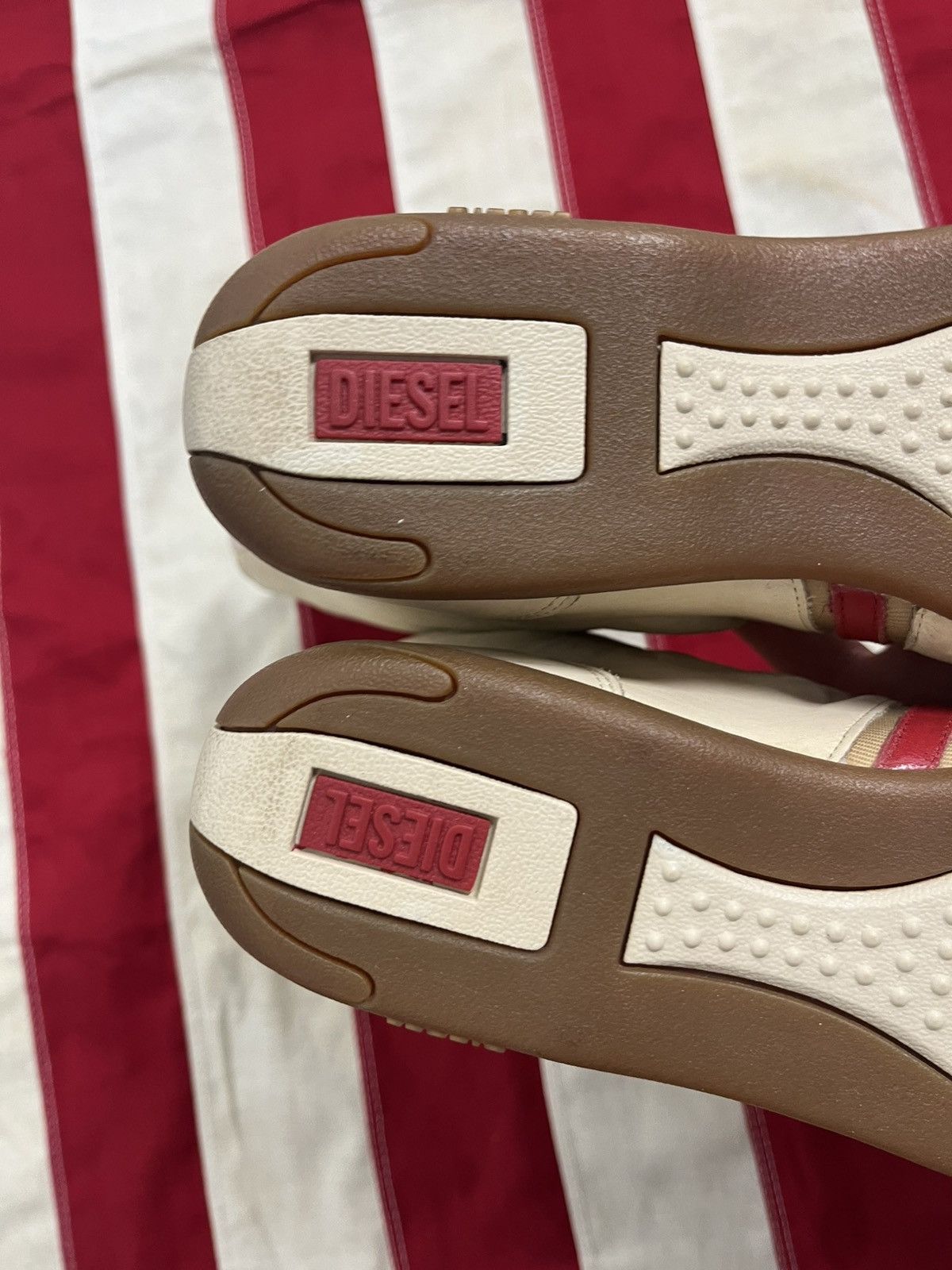 Diesel Archive Diesel wrestling/boxing boots in leather, dark cream Size US 8 / IT 38 - 9 Thumbnail