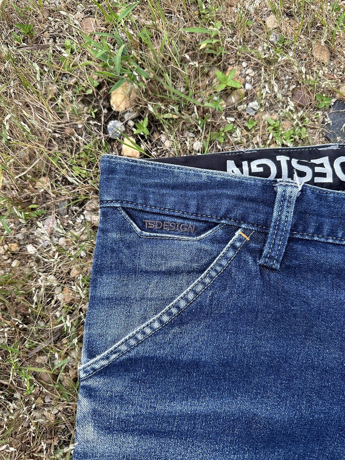Japanese Brand BIKER DENIM TS DESIGN JEANS STRETCHABLE DOUBLE KNEE PANTS Size US 29 - 5 Thumbnail
