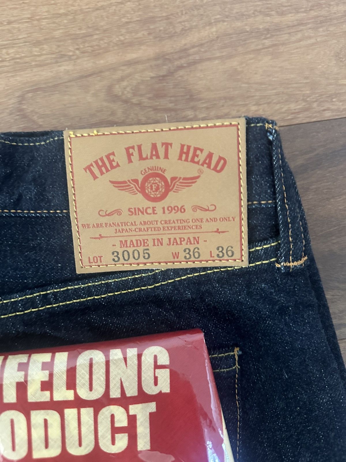 The Flat Head NWT The Flat Head 3005 Selvedge Japanese Raw Denim 36 X 30 Size US 36 / EU 52 - 3 Thumbnail