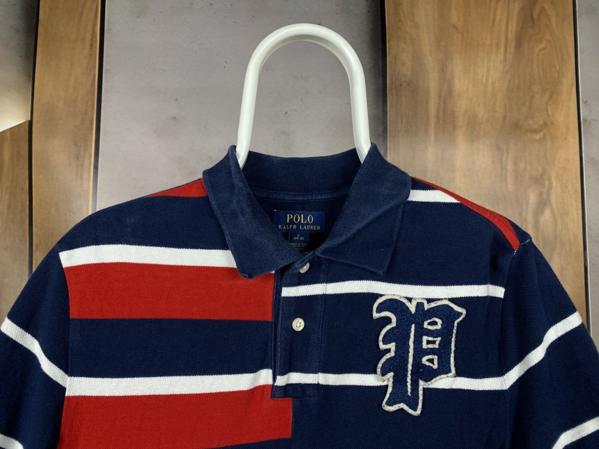 Polo Ralph Lauren 🎠Vintage Junior Polo Ralph Lauren Big Logo Striped VTG Tee🎠 Size US XS / EU 42 / 0 - 5 Thumbnail