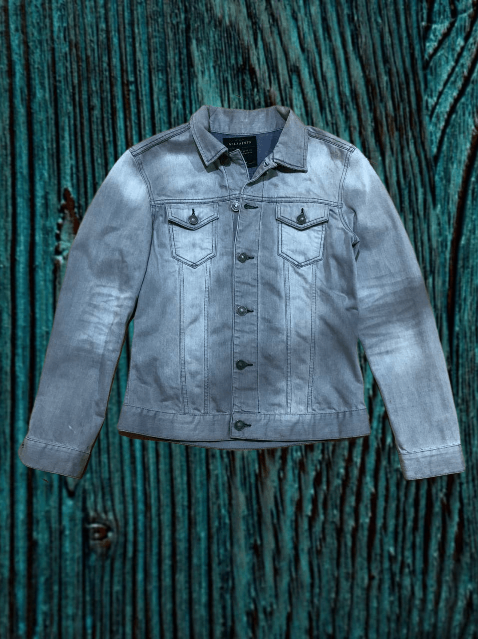 Allsaints Gray Denim Jacket Y2K Allsaints Size M Size US M / EU 48-50 / 2 - 1 Thumbnail