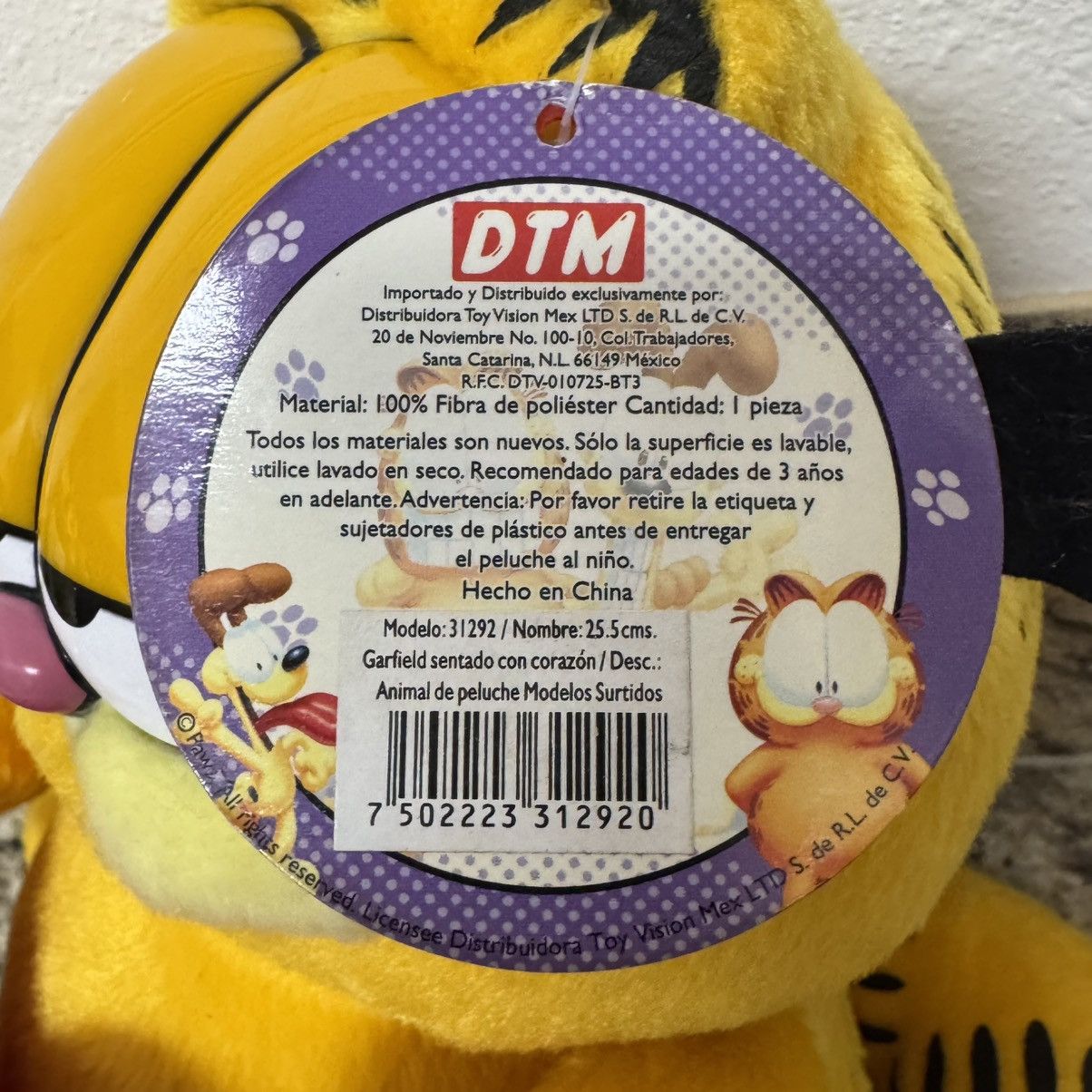 Vintage Vintage Garfield Te Quiero” 11” Spanish Valentines Day Plush Size ONE SIZE - 7 Thumbnail