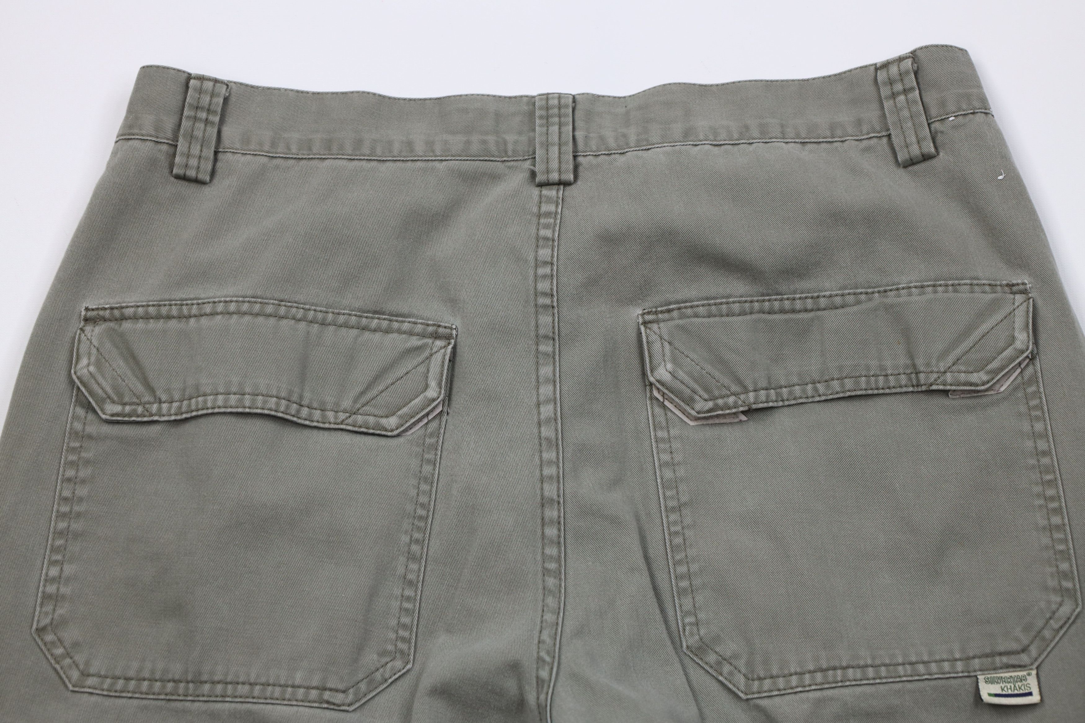 Levi's Vintage 90s Levis Silvertab Loose Wide Leg Cargo Pants Green Size US 36 / EU 52 - 11 Thumbnail