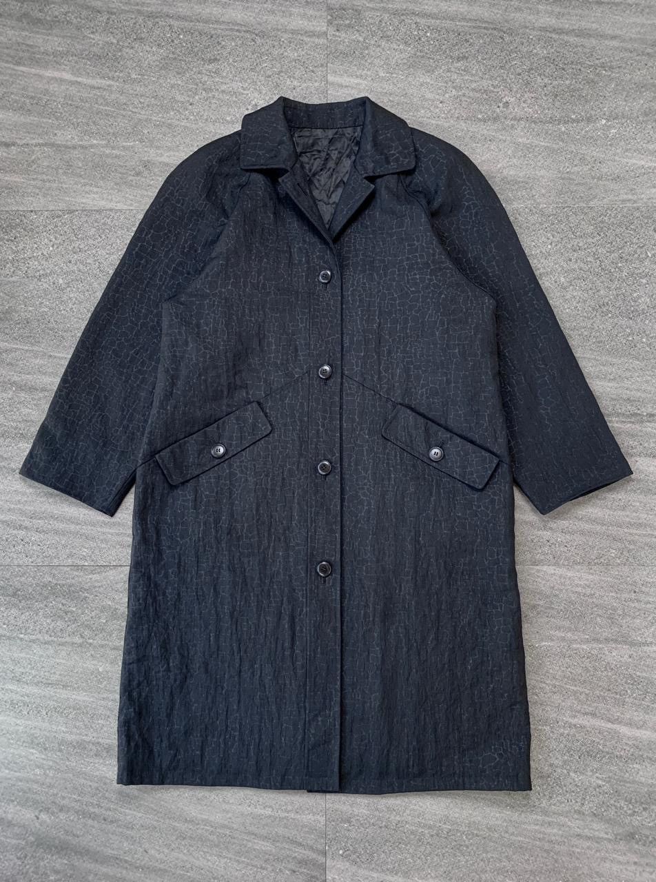 Yohji Yamamoto FREE TAX! AAR Textured Long Blazer Jacket - Medium Size US M / EU 48-50 / 2 - 1 Thumbnail