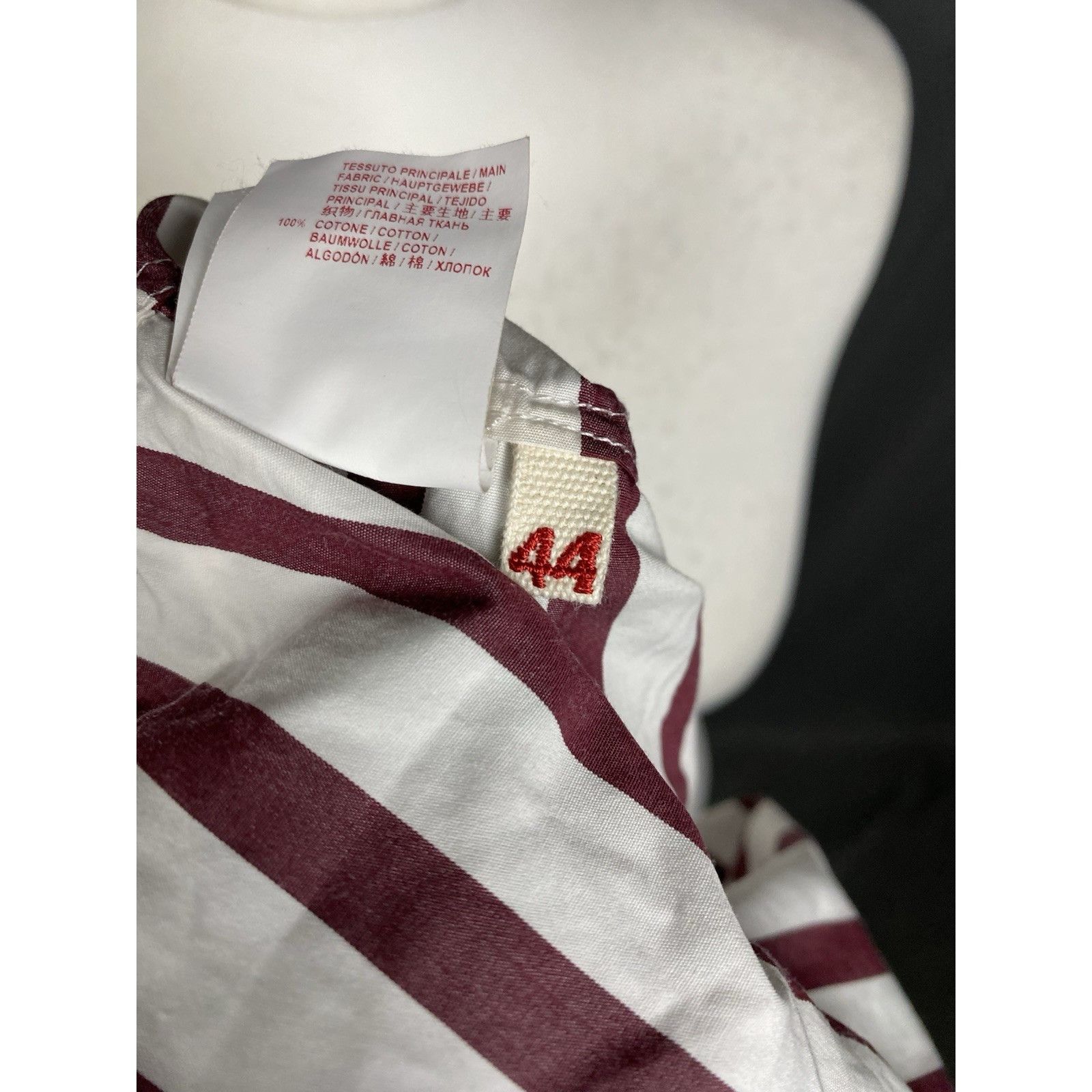Marni Marni Women's White Purple Striped Sleeveless Top Shirt Size Size M / US 6-8 / IT 42-44 - 12 Thumbnail