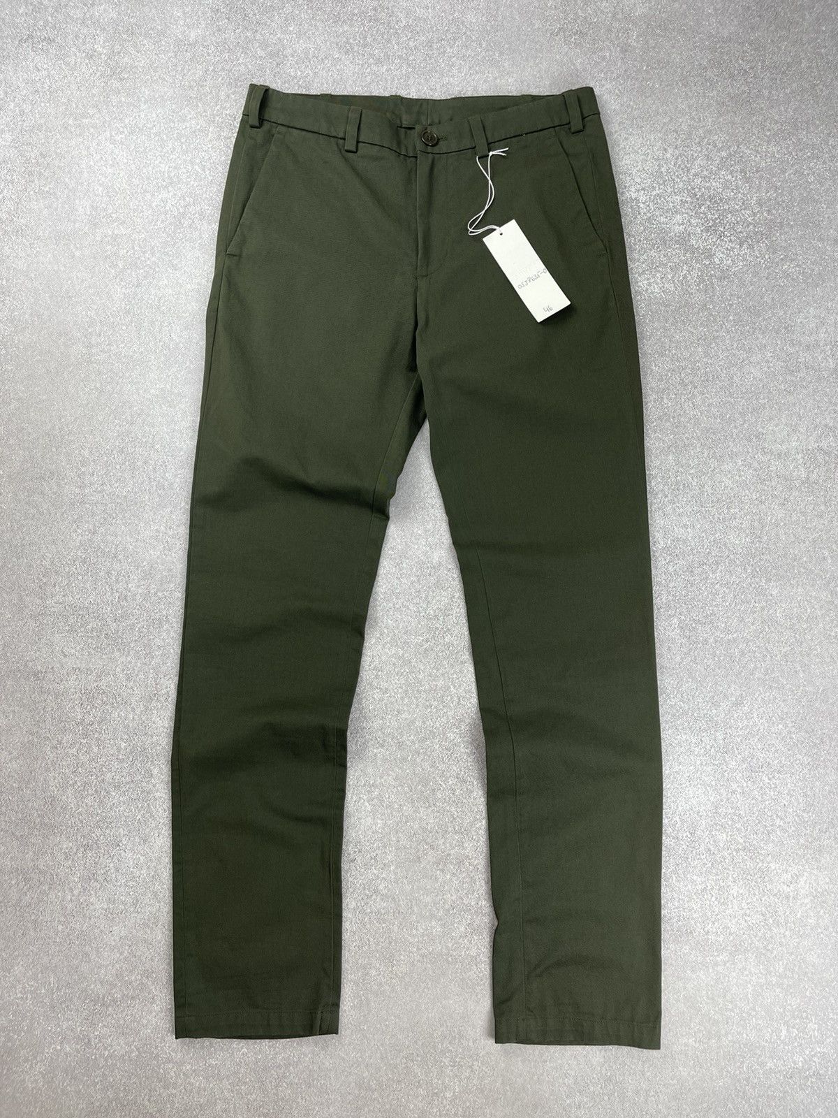 ARKET Men’s Chino Khaki Trousers Pants Slim Fit Size 46