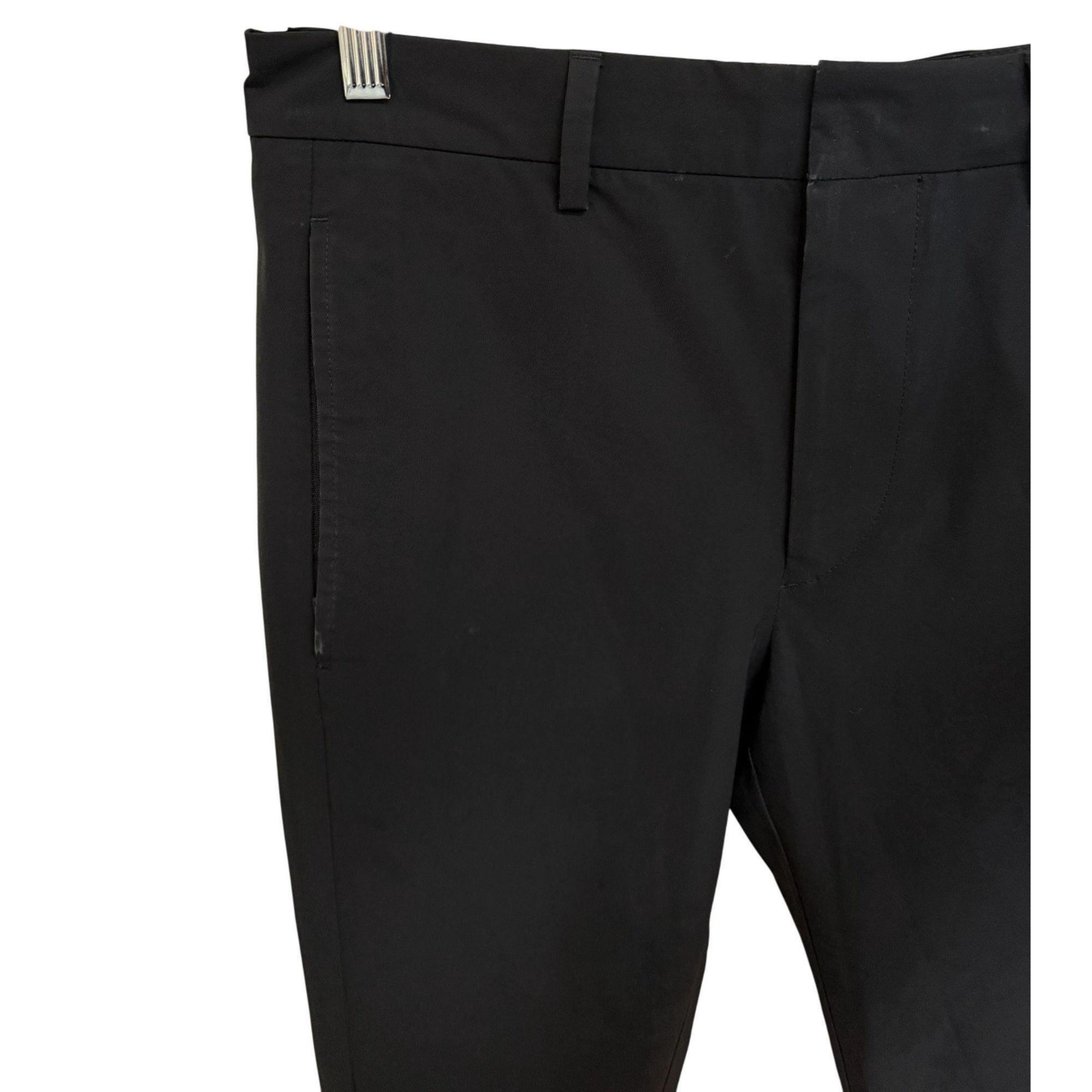 Prada Prada Mens Black Slim Fit Trousers Size 46 Made In Italy Size US 30 / EU 46 - 7 Thumbnail