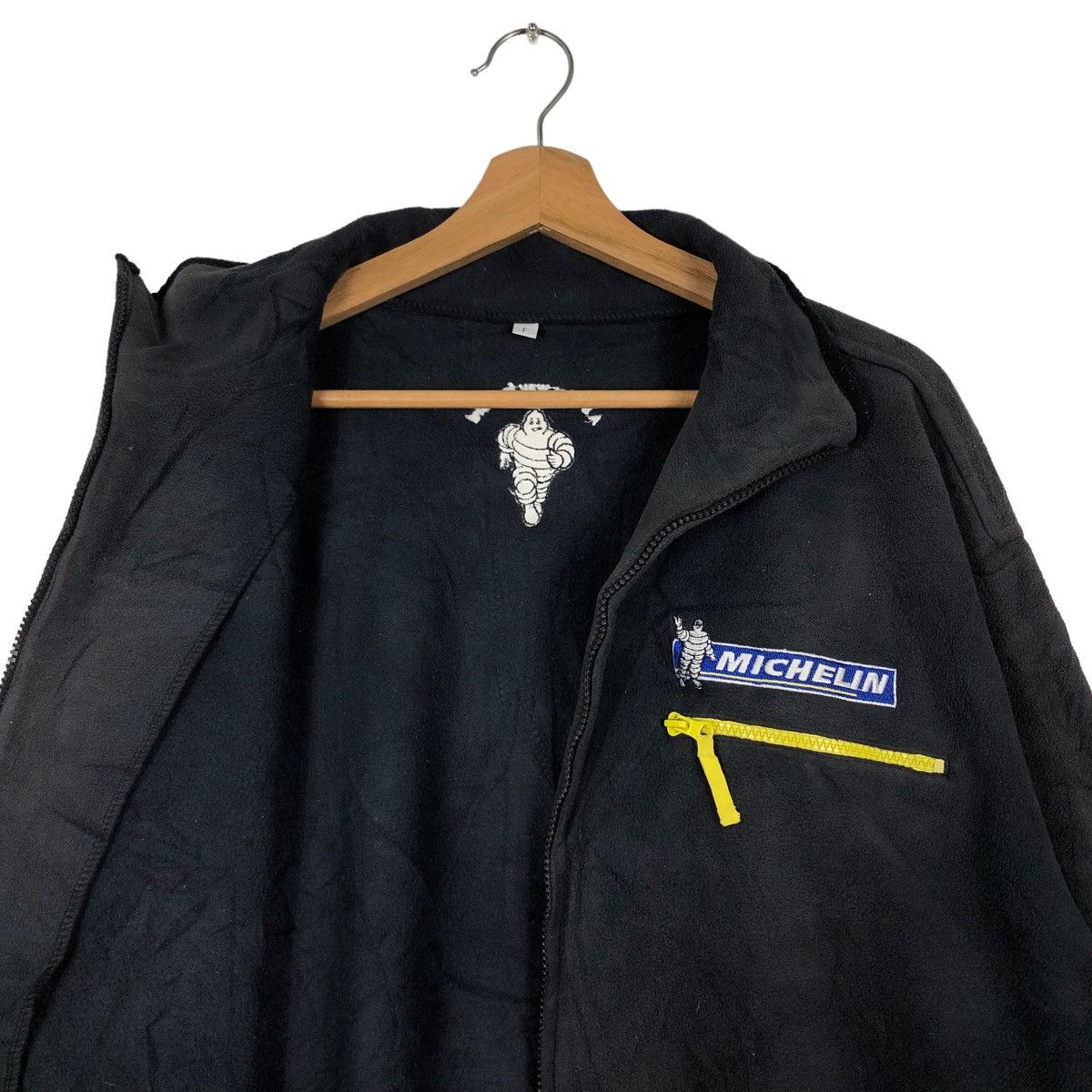 Japanese Brand 🔥Vintage Fleece Jacket Michelin Tyre Racing Big Logo Size US M / EU 48-50 / 2 - 10 Thumbnail