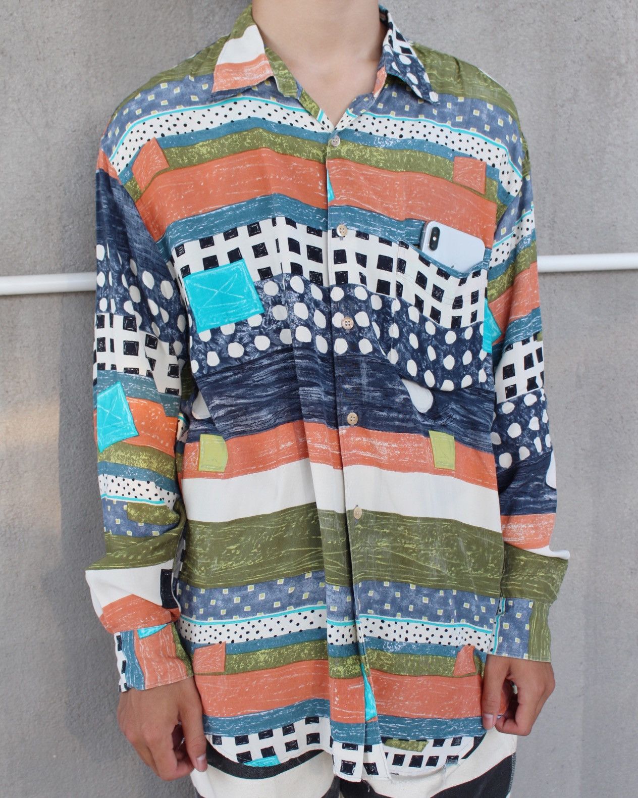 Comme Ca Ism × Japanese Brand × Vintage SS1992 COMME CA DU MODE RAYON OVP SHIRT Size US L / EU 52-54 / 3 - 1 Thumbnail