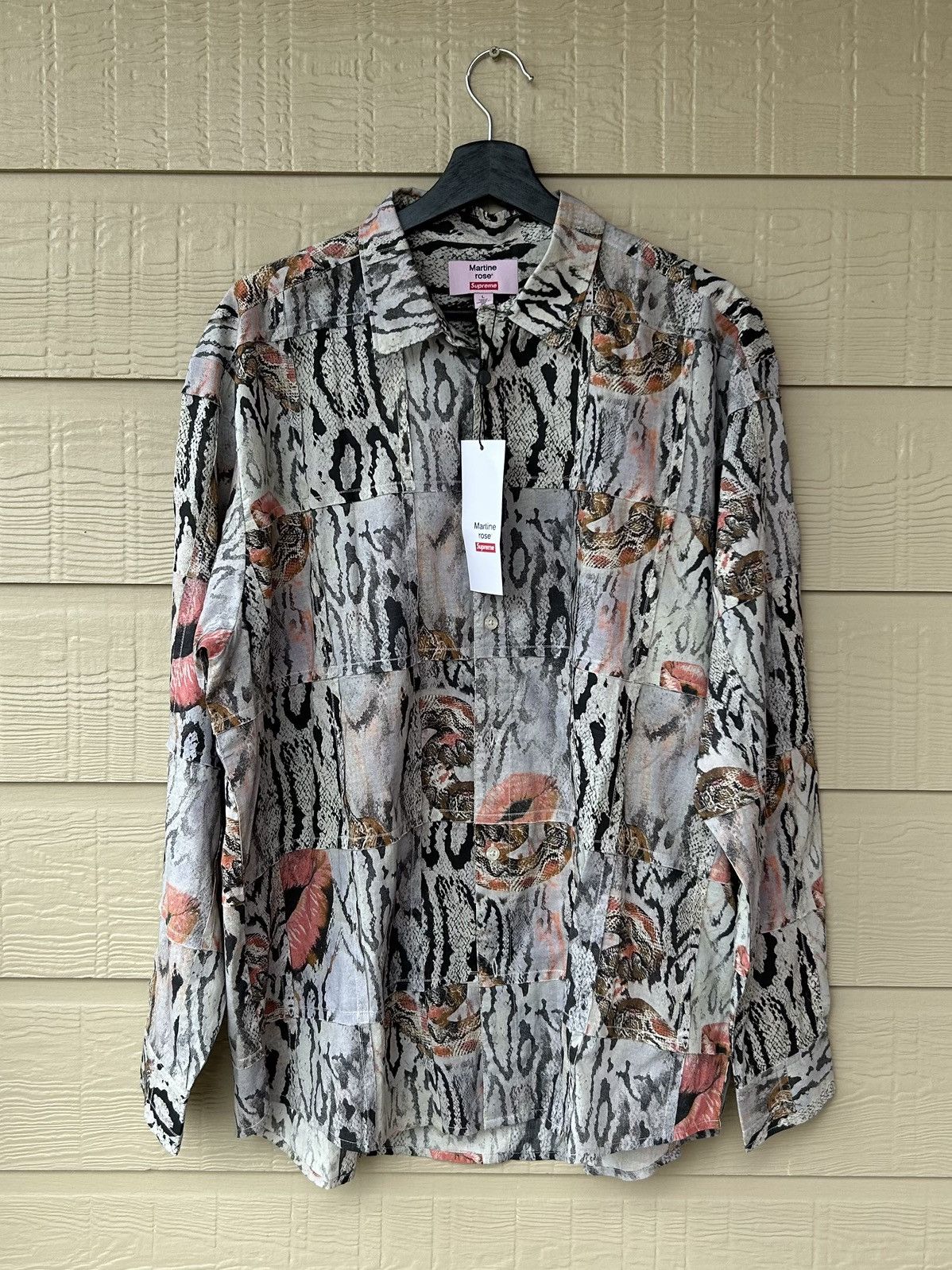 Supreme Martine Rose シャツ S Supreme x Martine Rose S/S Top Multicolor Printed Pattern