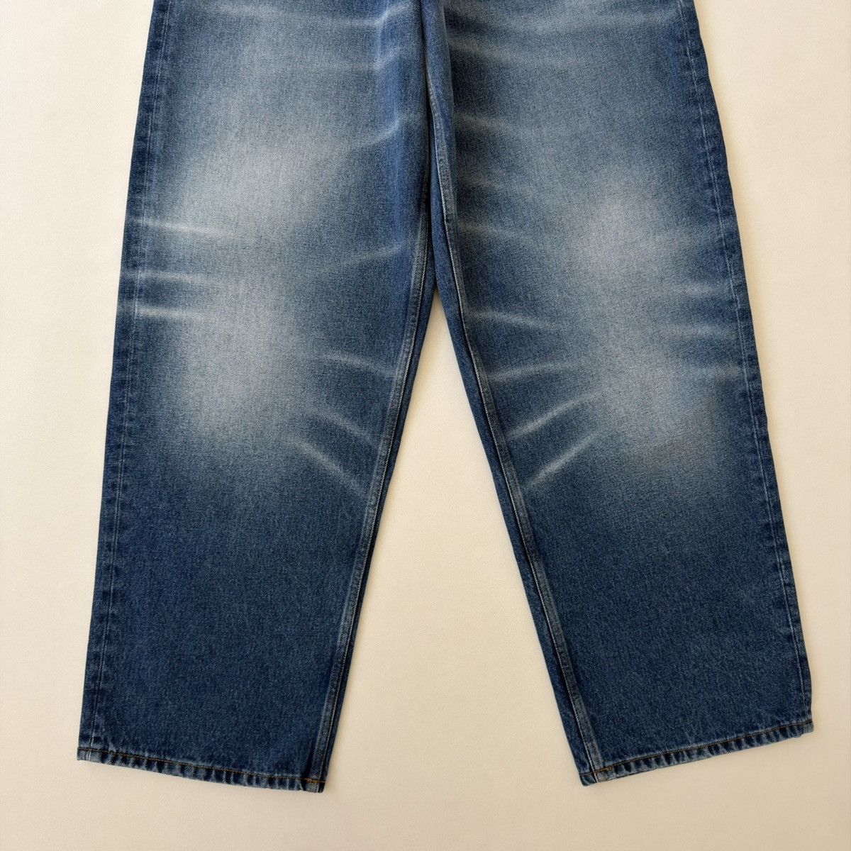 Y/Project A/W 23 ‘’Whiskers Mid Blue’ Washed Jeans Size US 32 / EU 48 - 13 Thumbnail