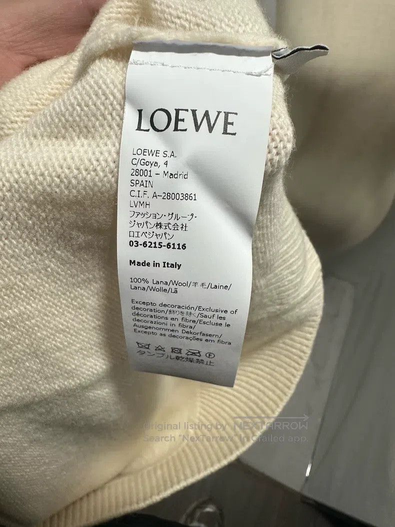 Loewe Loewe Embroidered Logo Wool Sweater Size M / US 6-8 / IT 42-44 - 6 Thumbnail