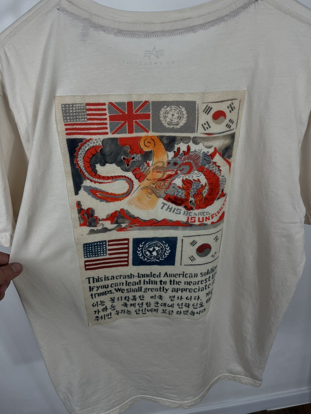 Alpha Industries Alpha Industries Graphic Tee Crash Message Back Print L Size US L / EU 52-54 / 3 - 3 Thumbnail